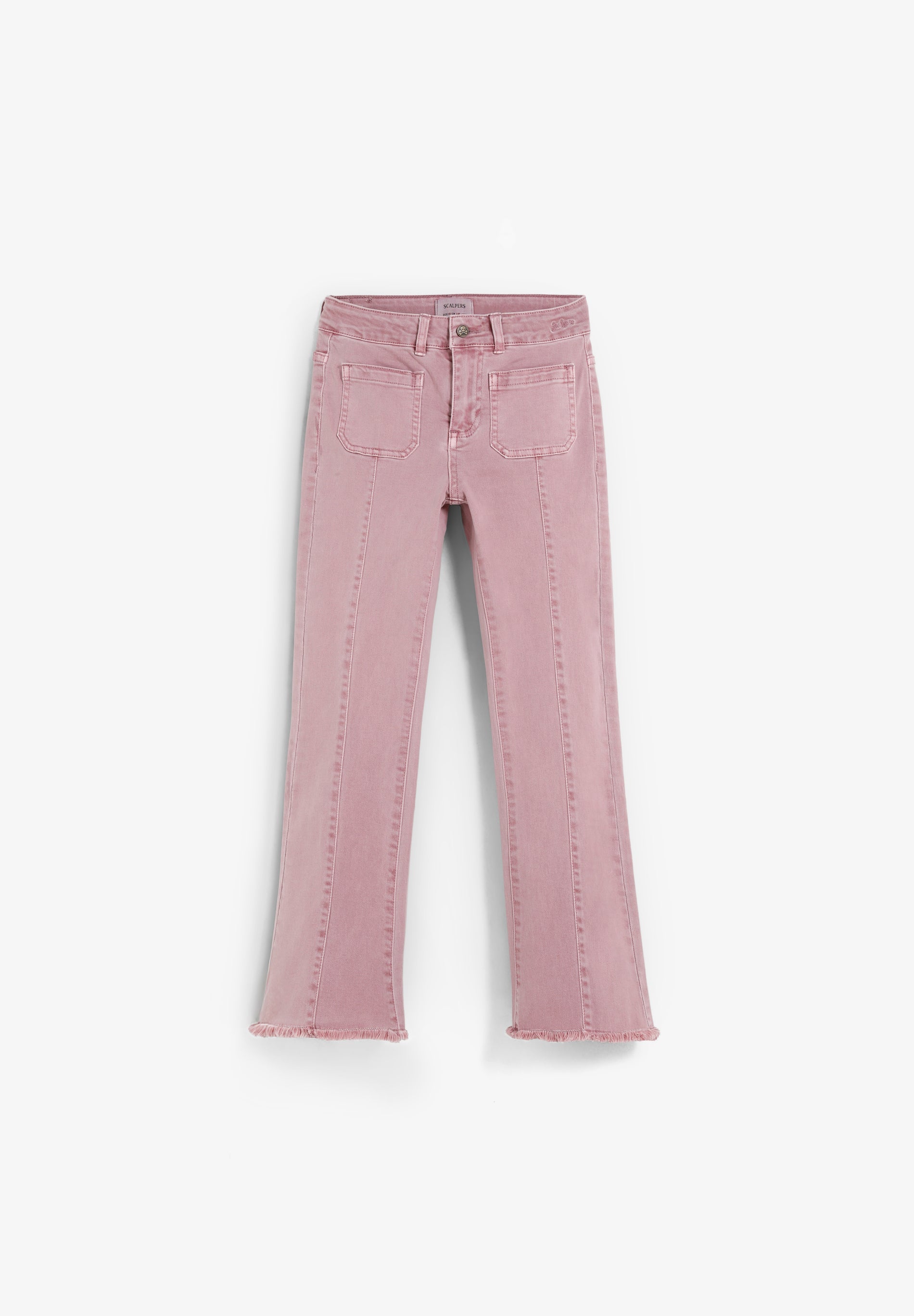 FLARED TROUSERS WITH FRINGING