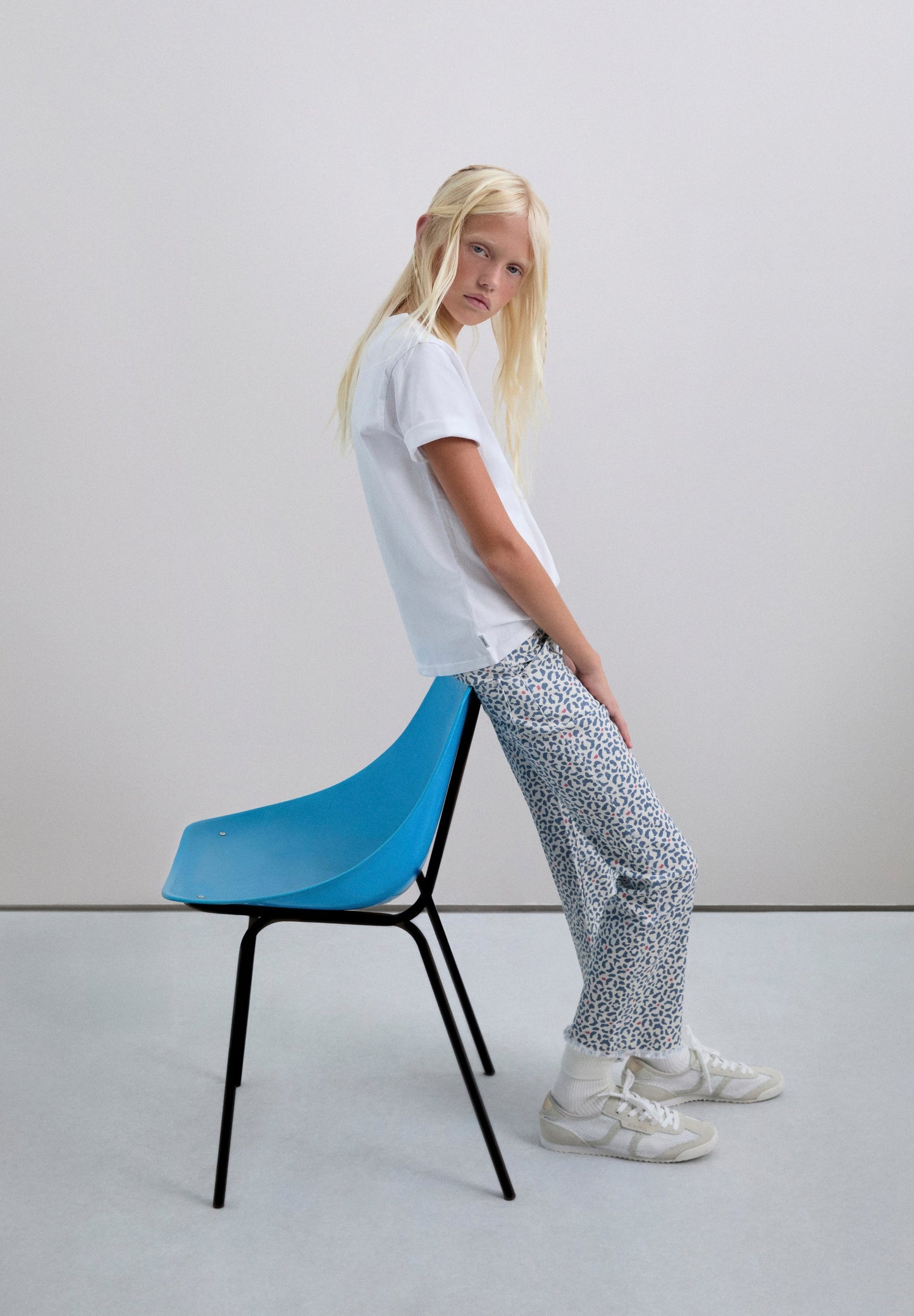 FLARED PRINTED TROUSERS