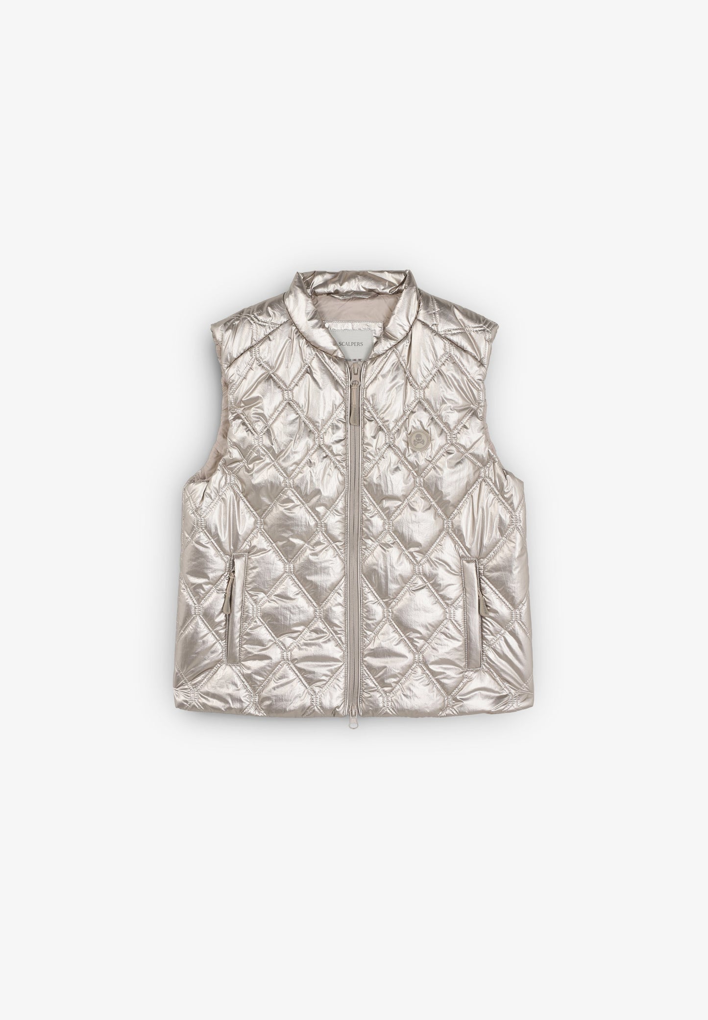 PUFFER VEST WITH SKULL