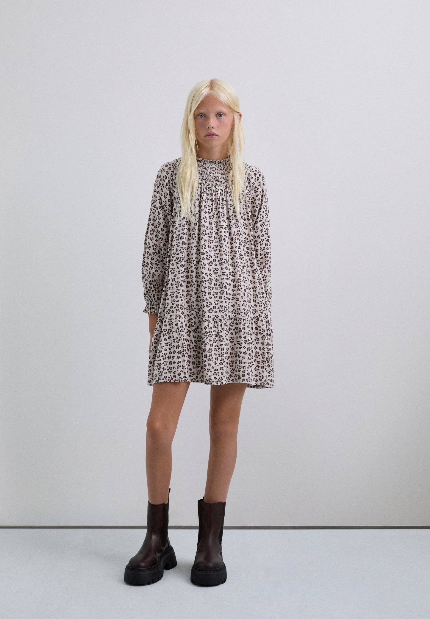 ANIMAL PRINT MINI DRESS