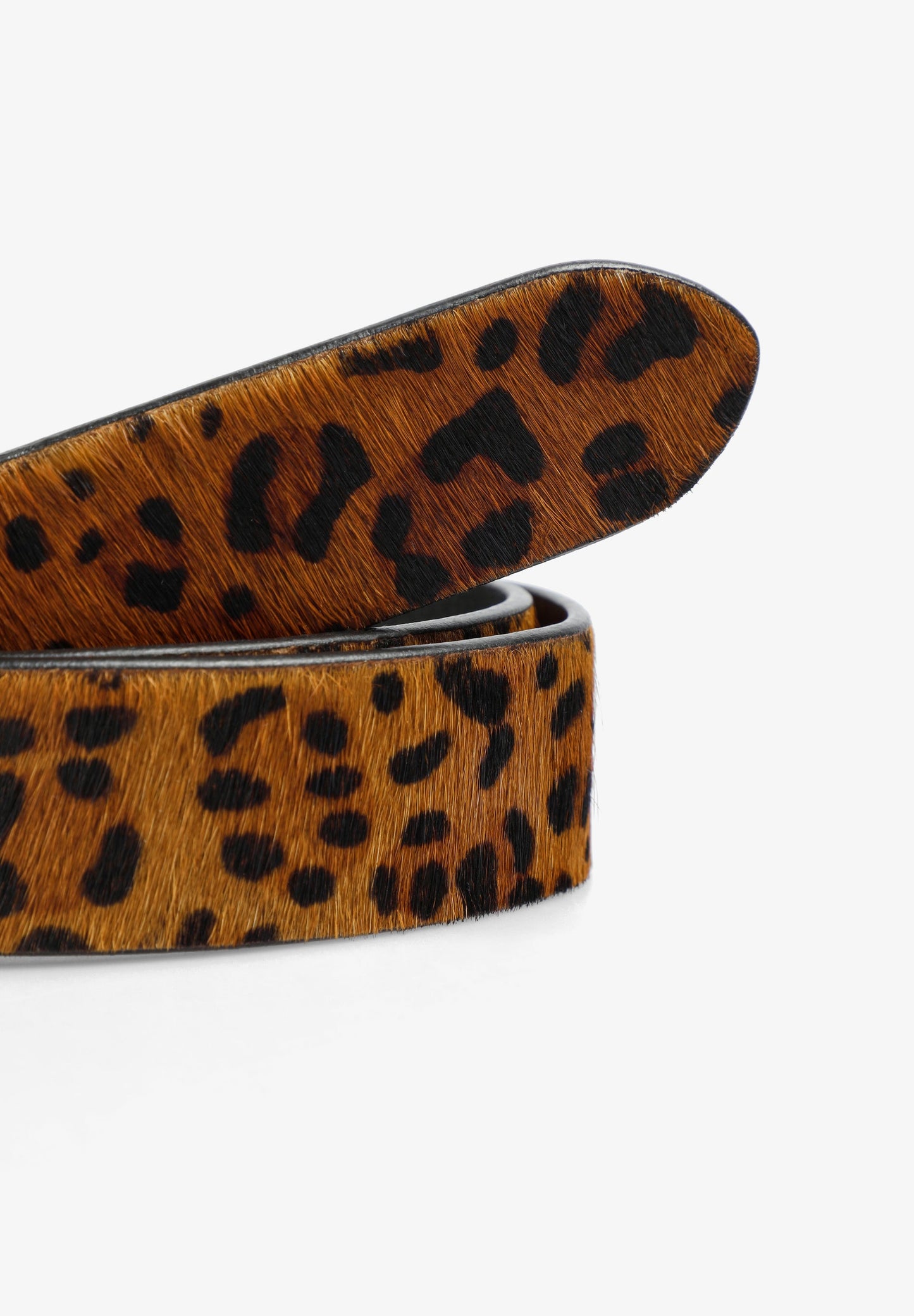ANIMAL PRINT LEATHER BELT