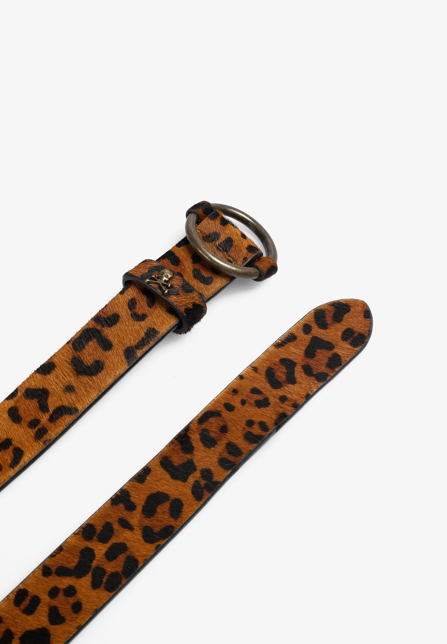 ANIMAL PRINT LEATHER BELT