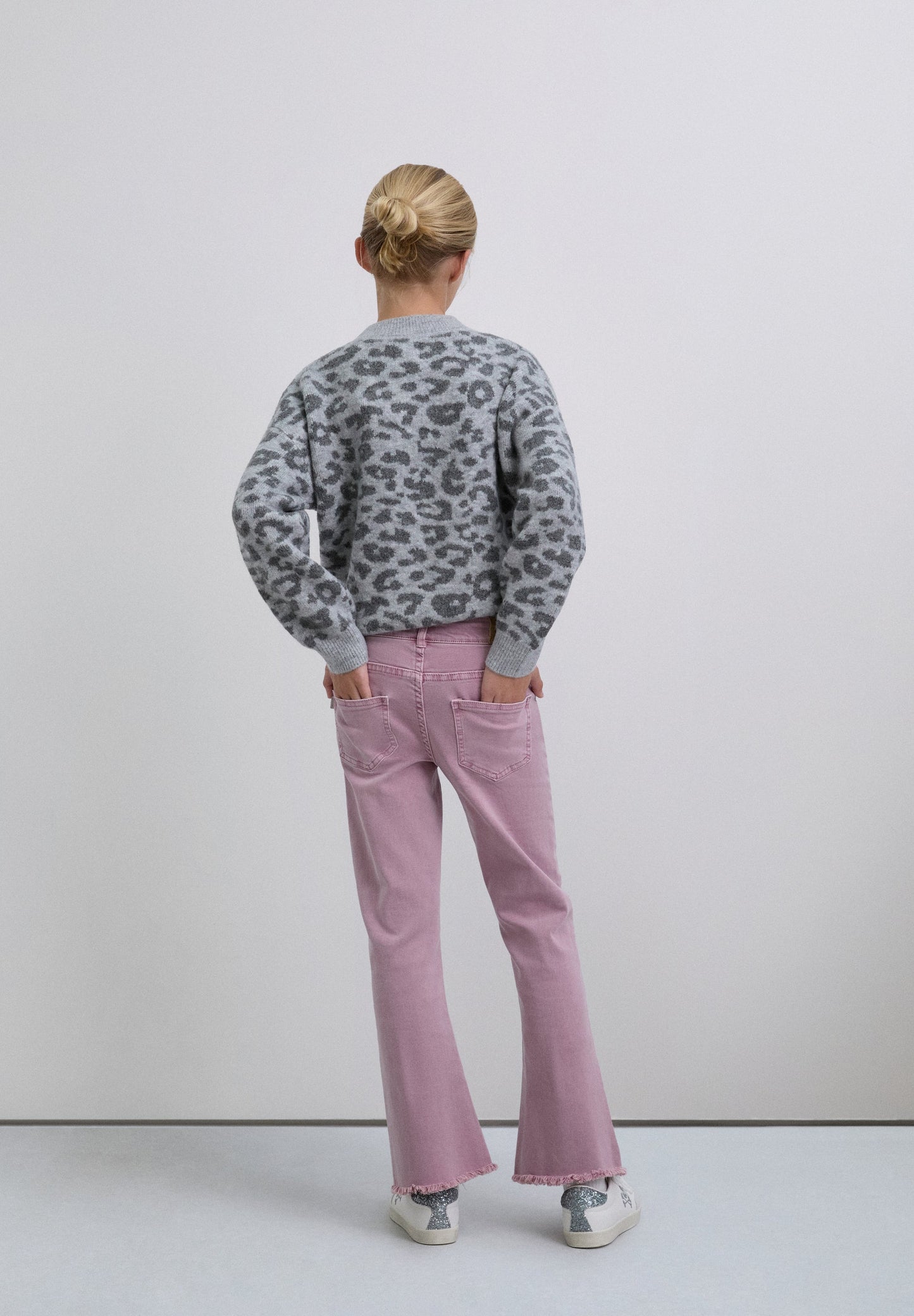 ANIMAL PRINT KNIT SWEATER