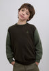 CONTRAST KNIT SWEATER