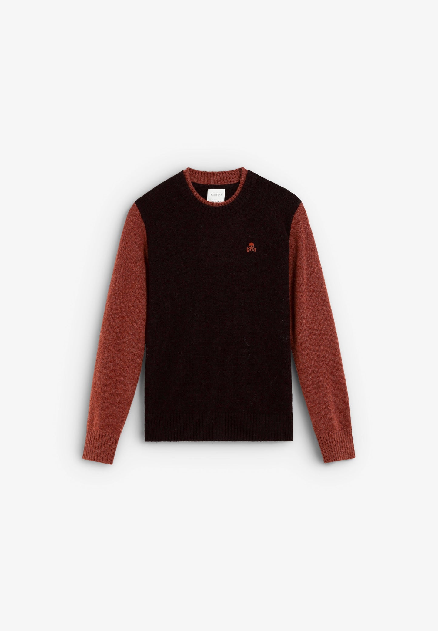 CONTRAST KNIT SWEATER