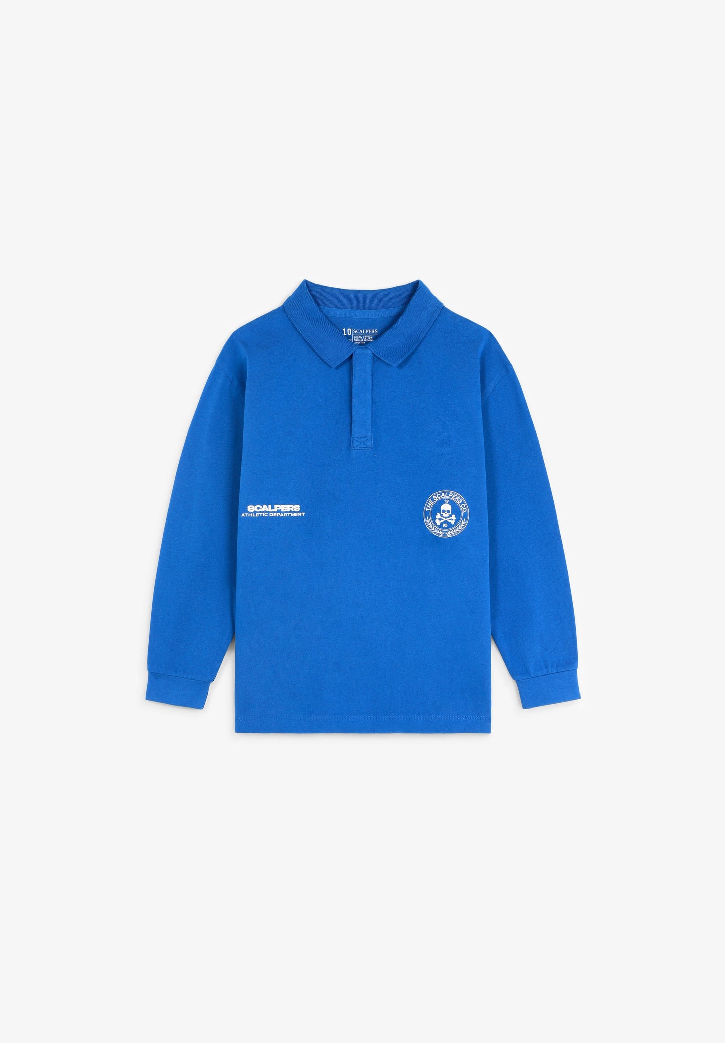 LONG SLEEVE PRINTED POLO SHIRT