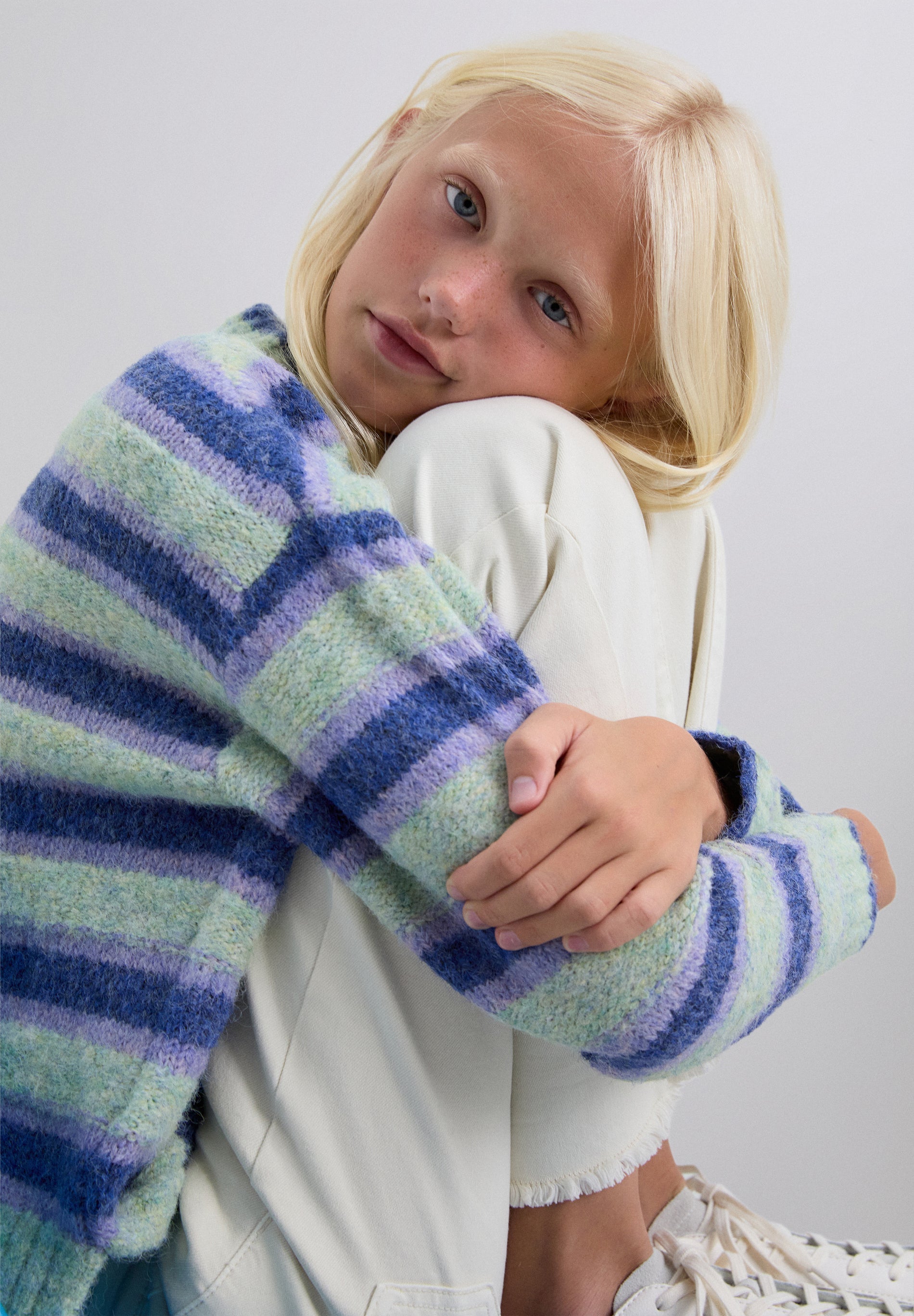 STRIPED KNIT SWEATER