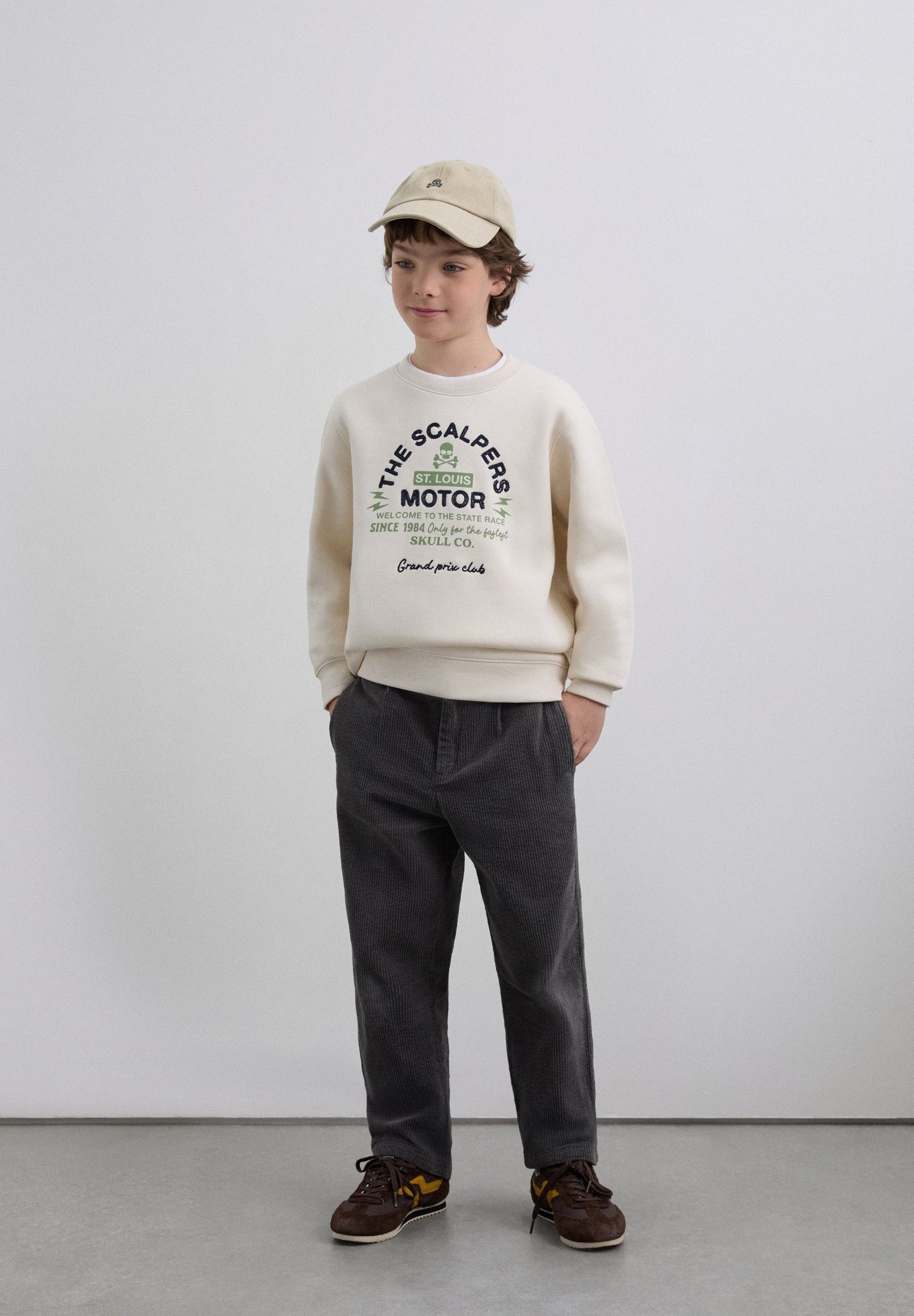 SWEATSHIRT WITH LOGO PRINT