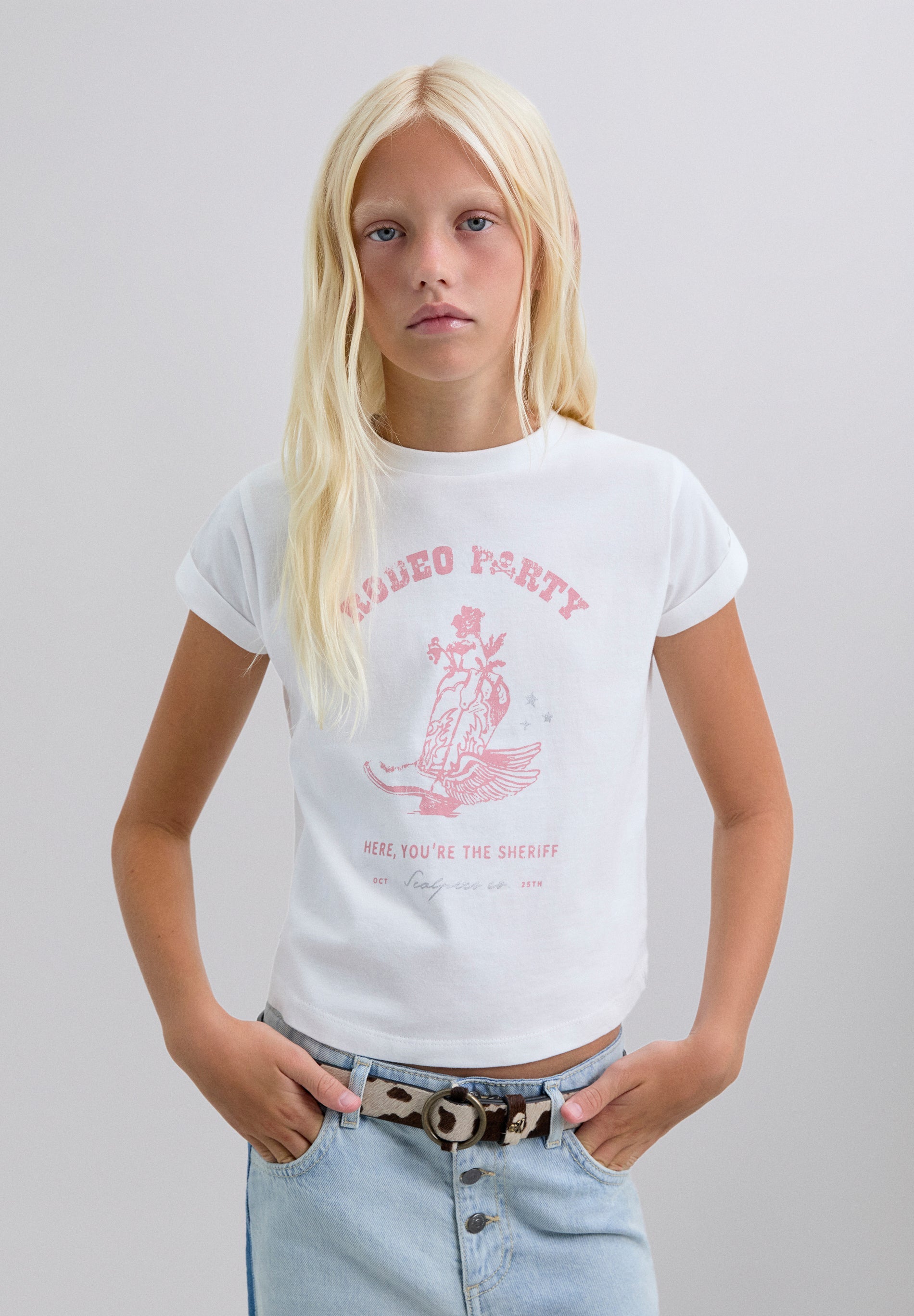 T-SHIRT WITH LOGO PRINT