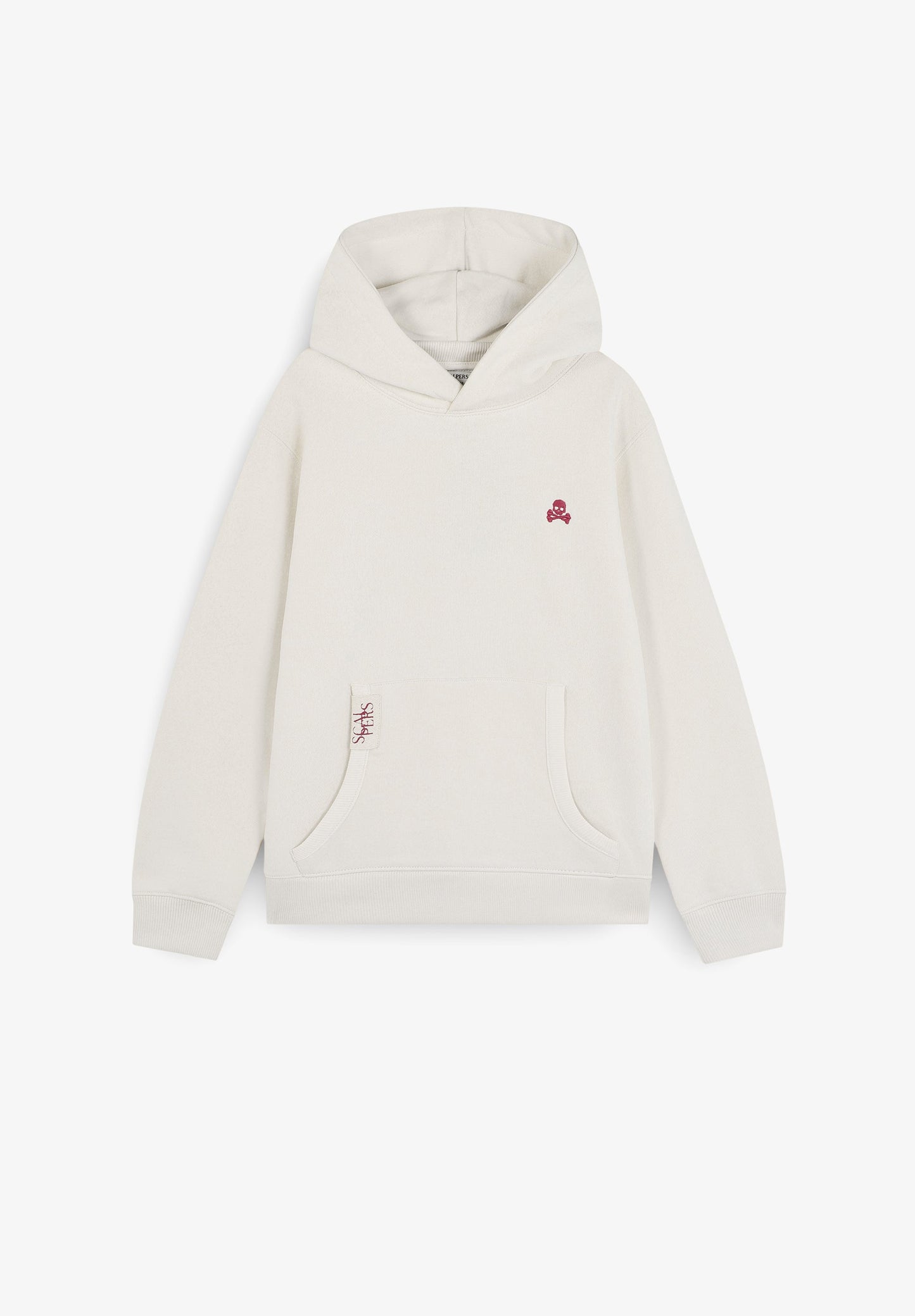 HOODIE WITH EMBROIDERED SKULL