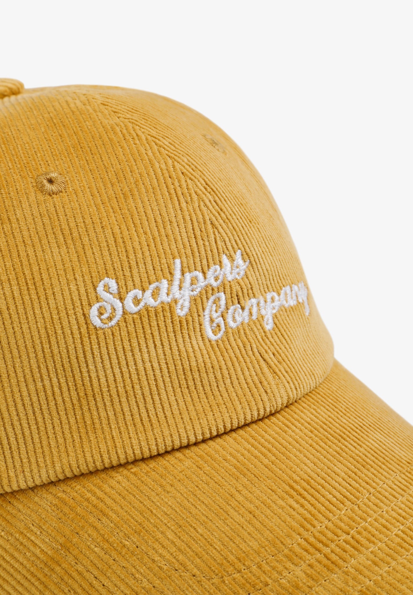 CORDUROY CAP WITH CONTRAST EMBROIDERY