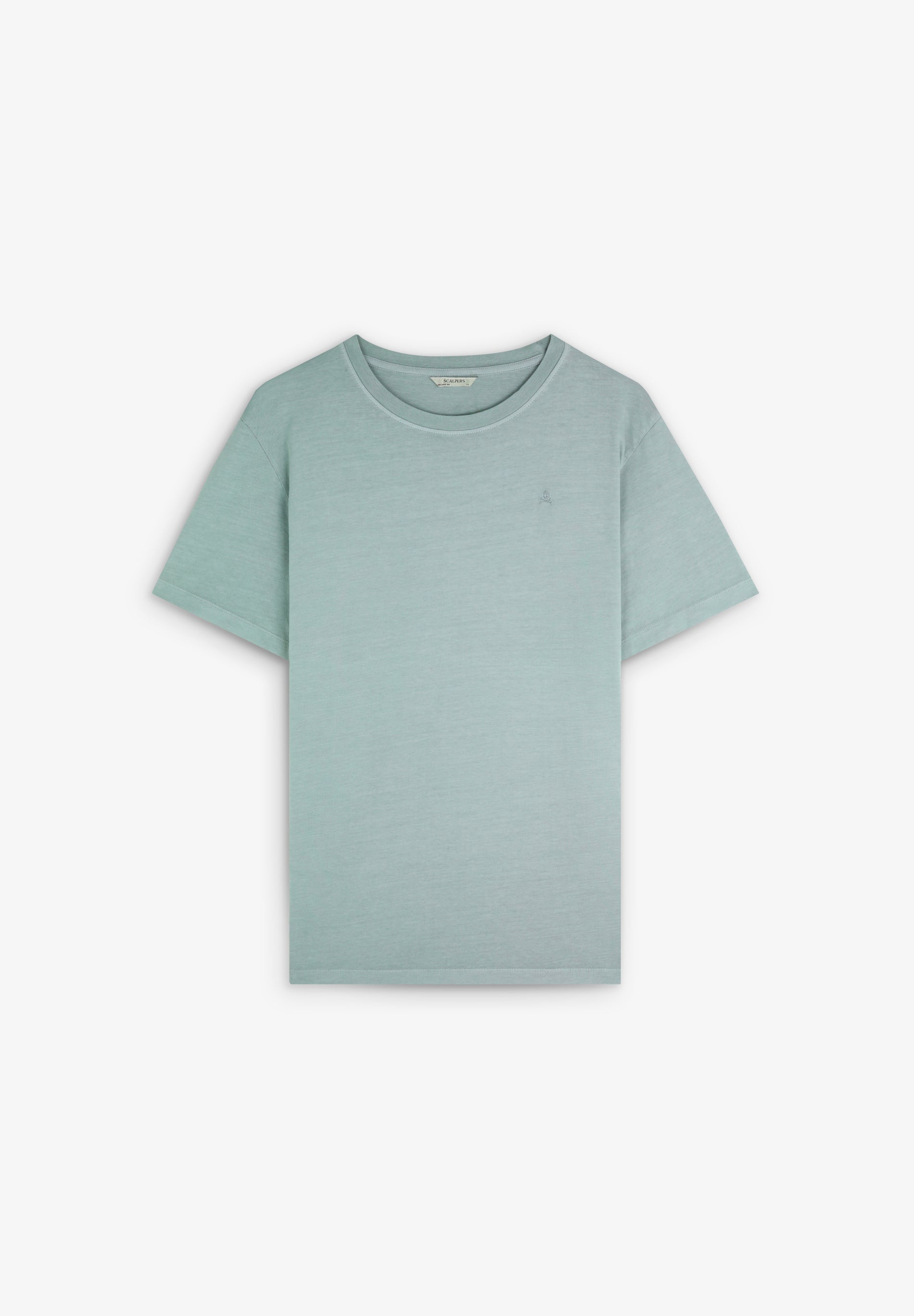 T-SHIRT WITH MATCHING EMBROIDERED SKULL