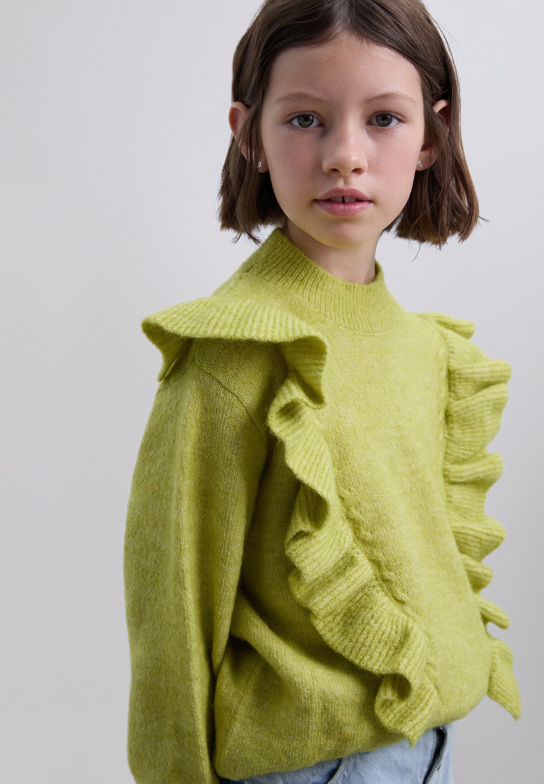 SWEATER WITH RUFFLES