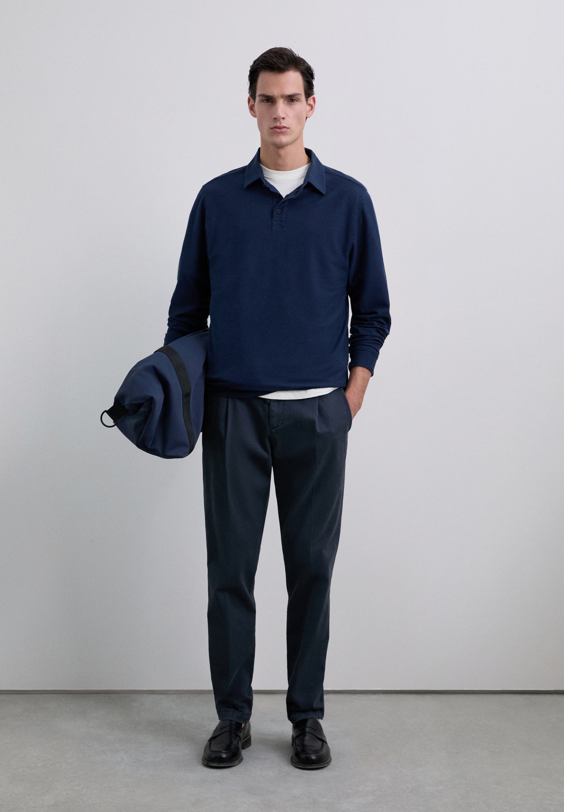 LONG SLEEVE POLO SHIRT