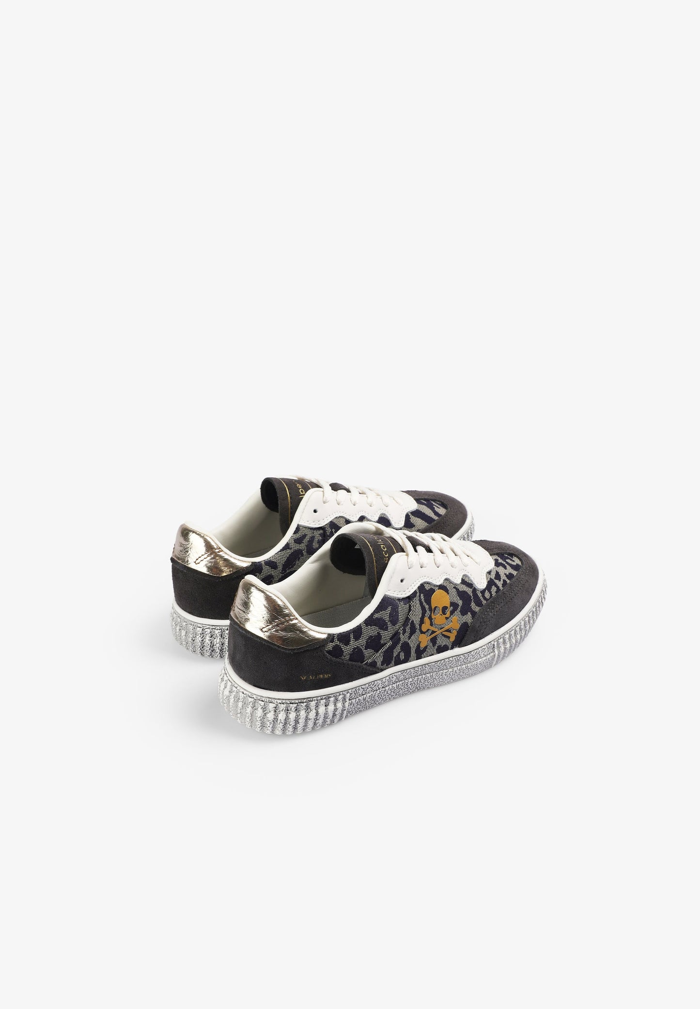 SNEAKERS WITH ANIMAL PRINT SKULL