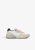 CONTRAST SUEDE SNEAKERS