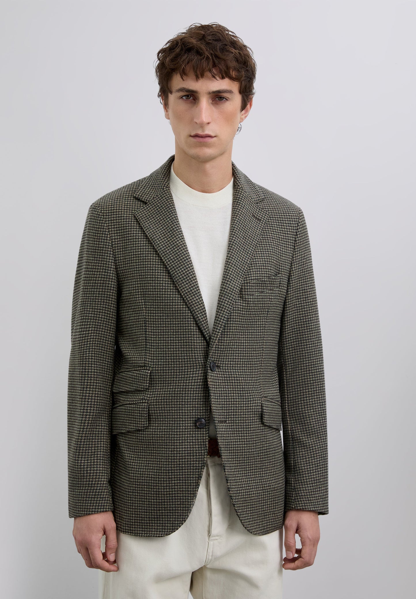 WOOL CHECK BLAZER
