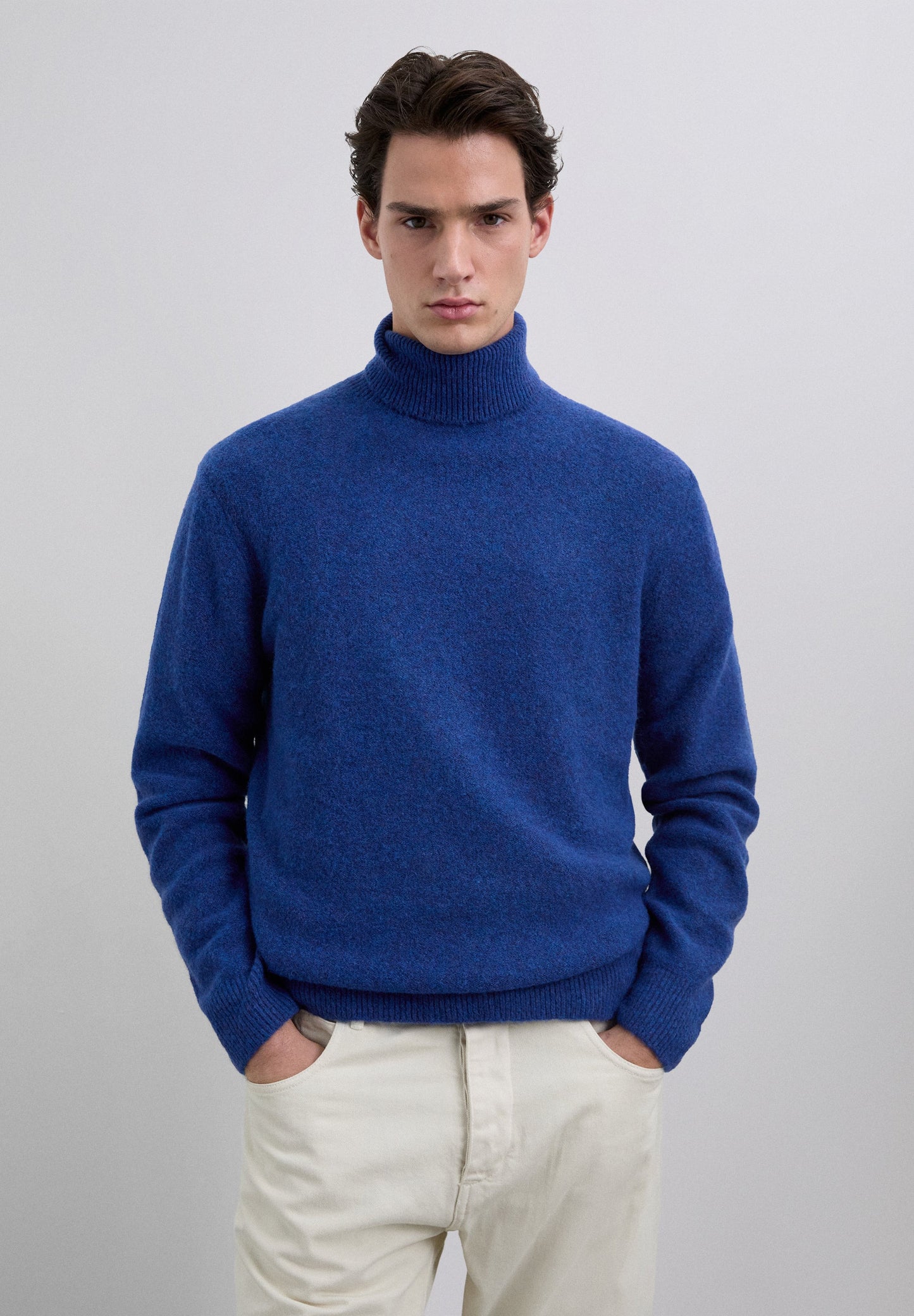 ROLL NECK WOOL SWEATER