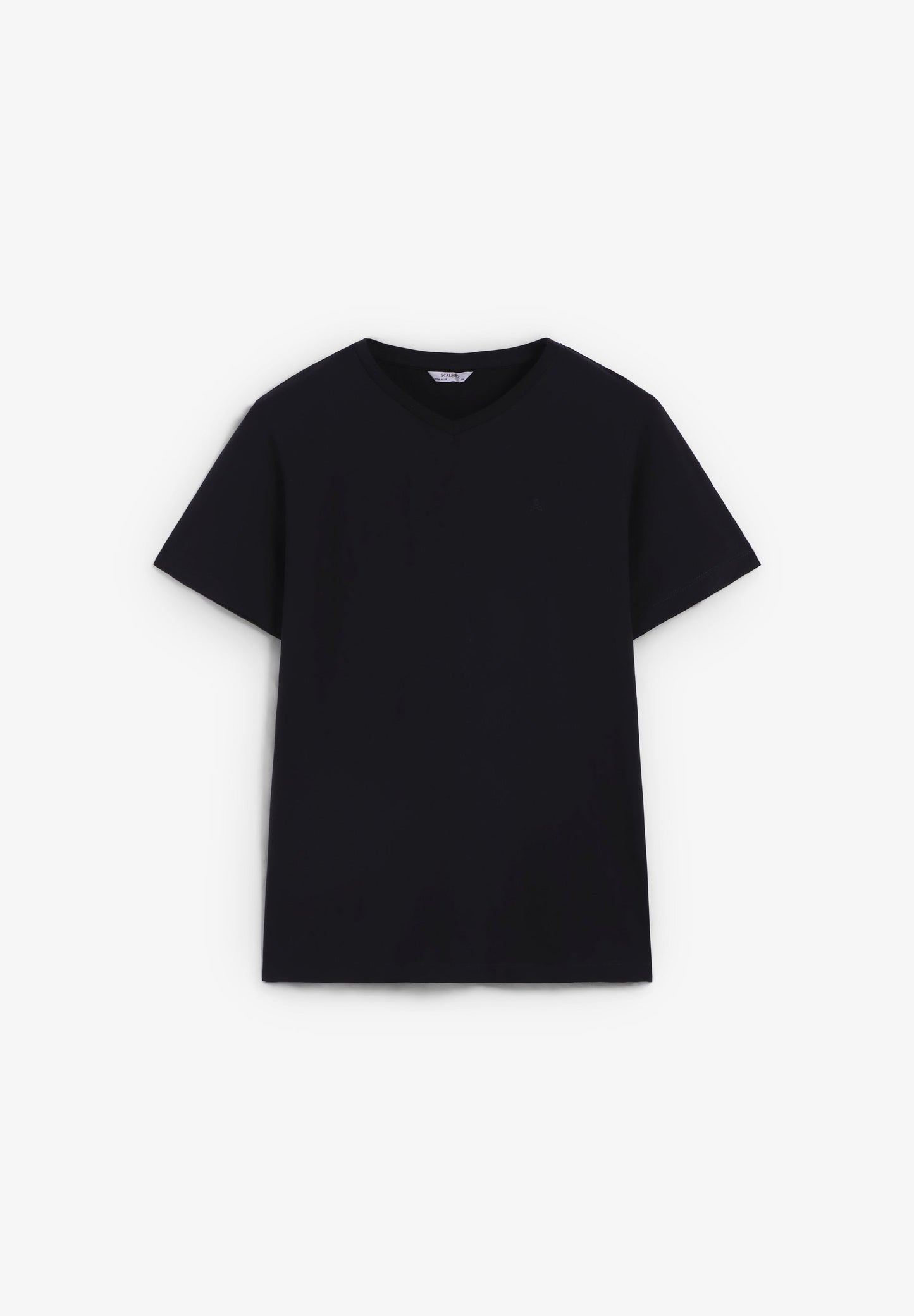 CAMISETA CALAVERA BORDADA TONO