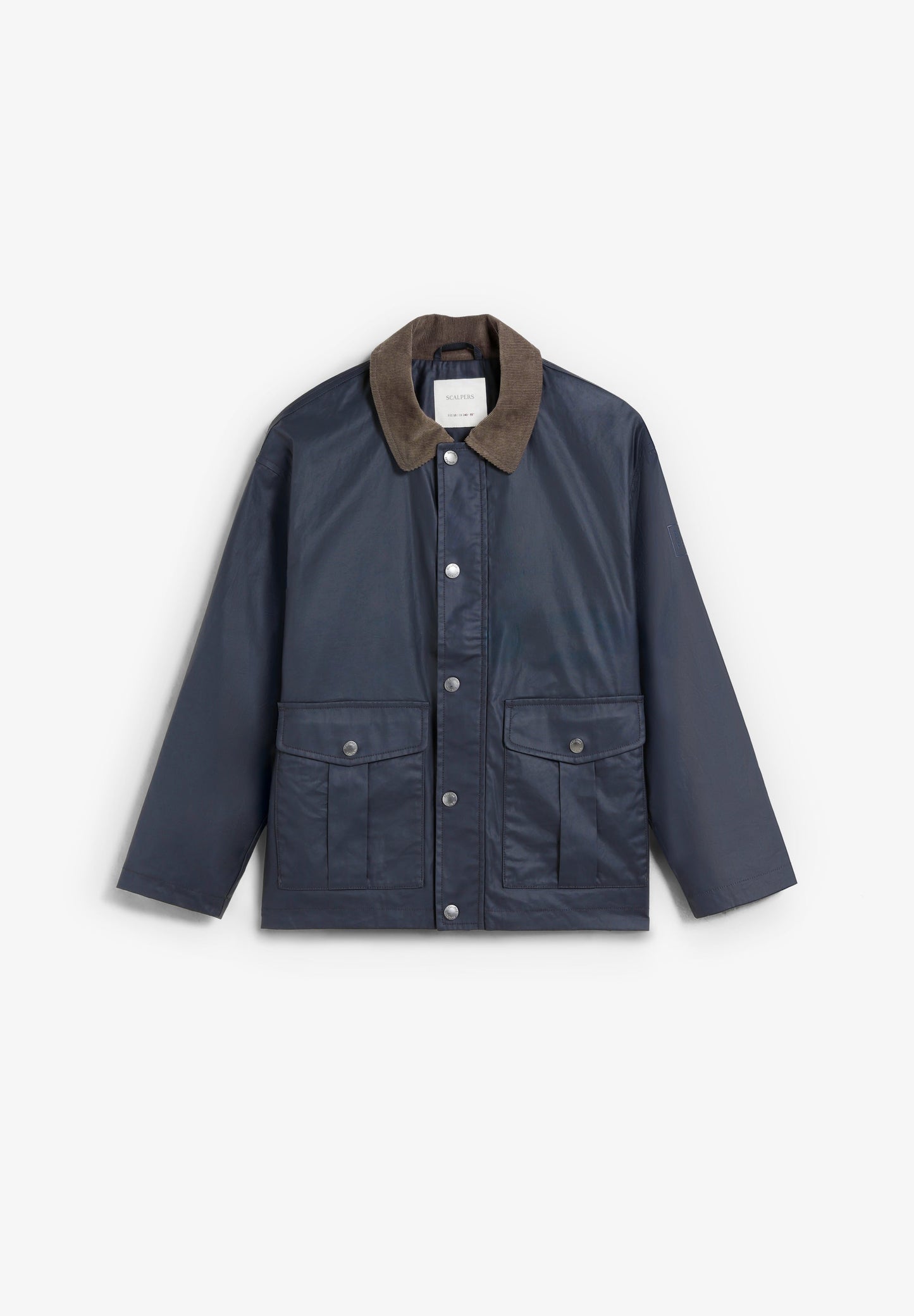 JACKET WITH CONTRAST CORDUROY COLLAR