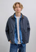 JACKET WITH CONTRAST CORDUROY COLLAR