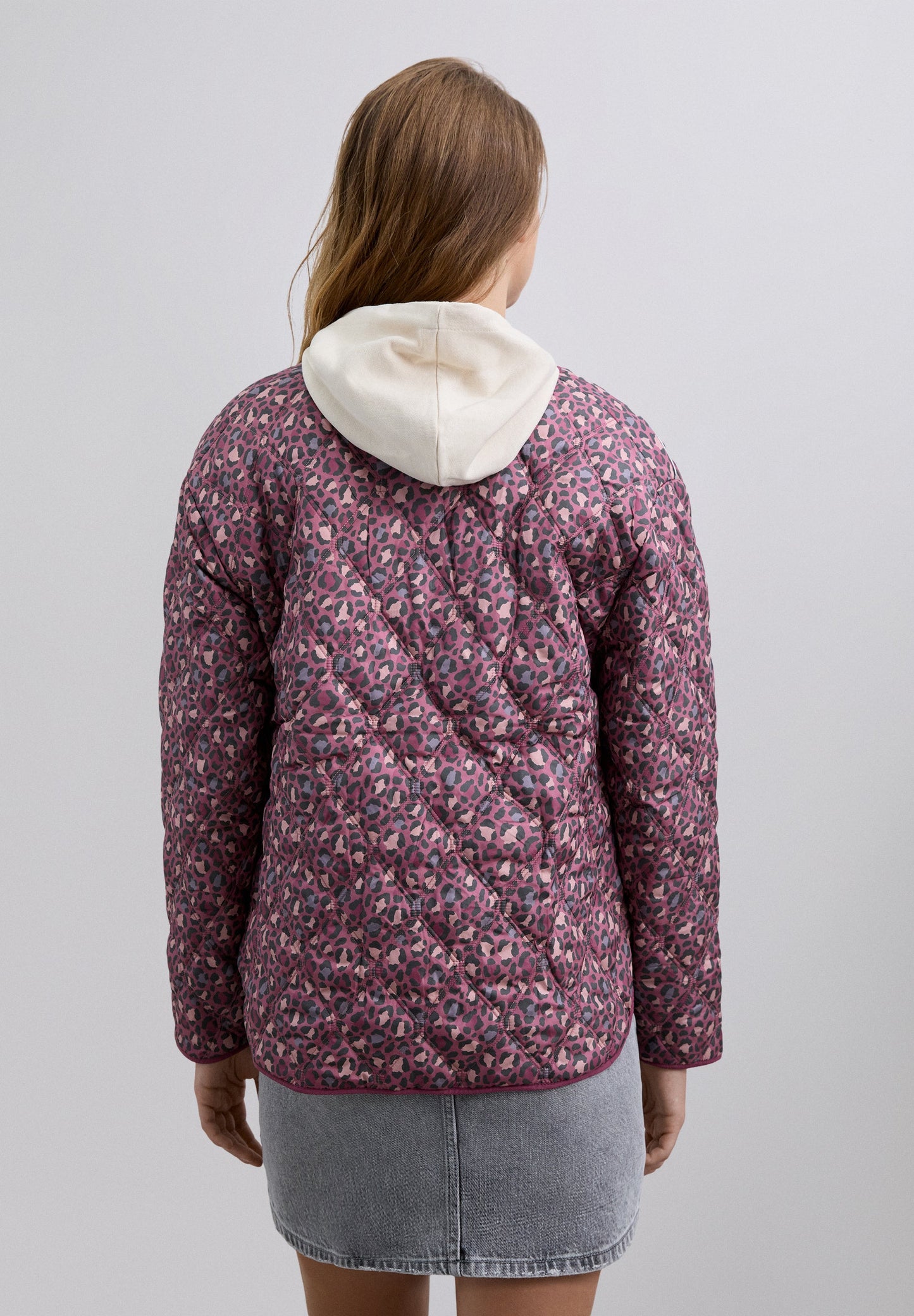 ANIMAL PRINT PUFFER JACKET