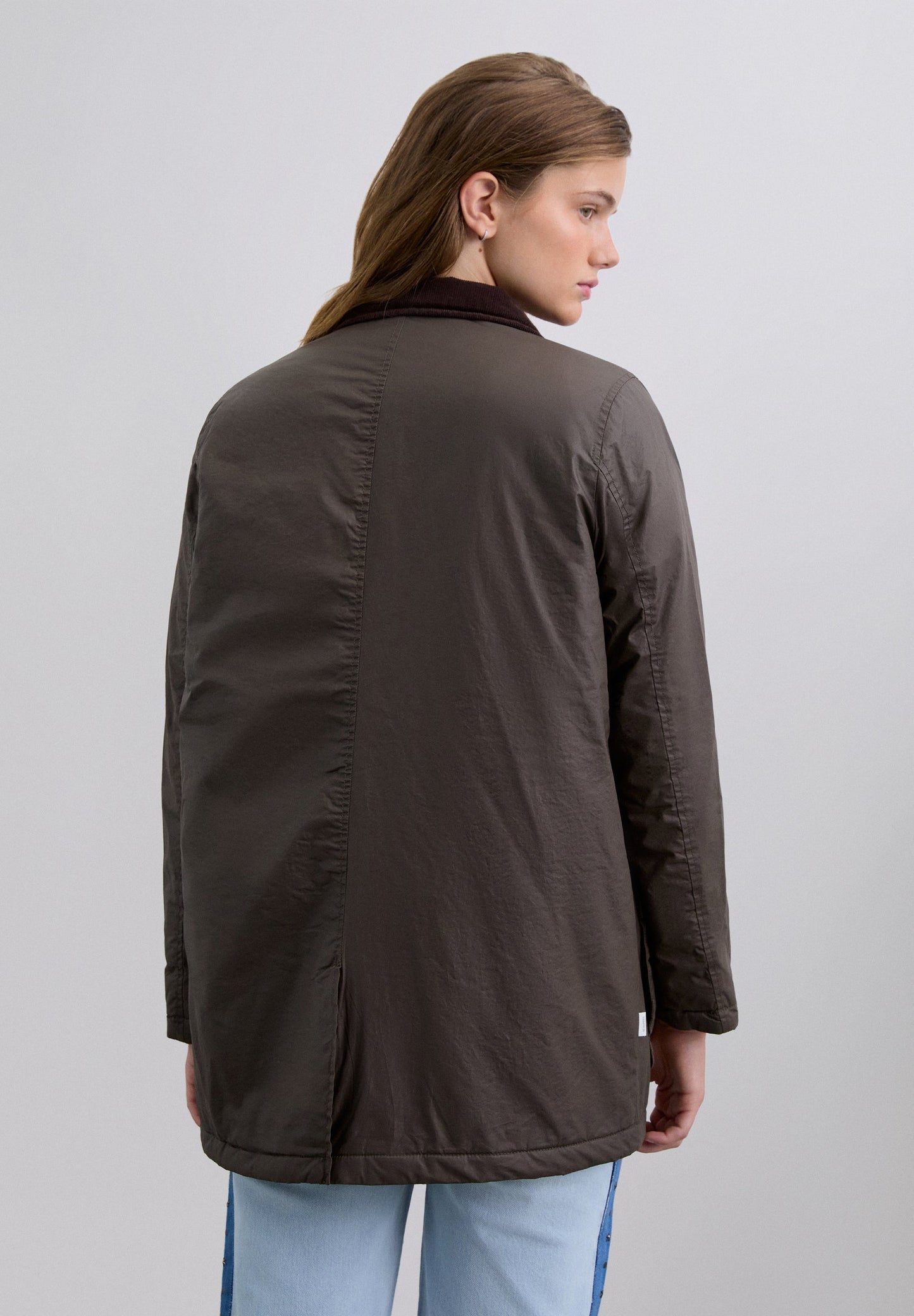 CONTRAST COLLAR JACKET