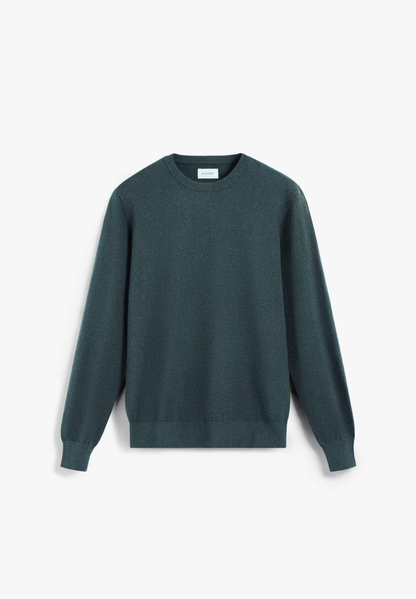 COTTON KNIT LONG SLEEVE SWEATER