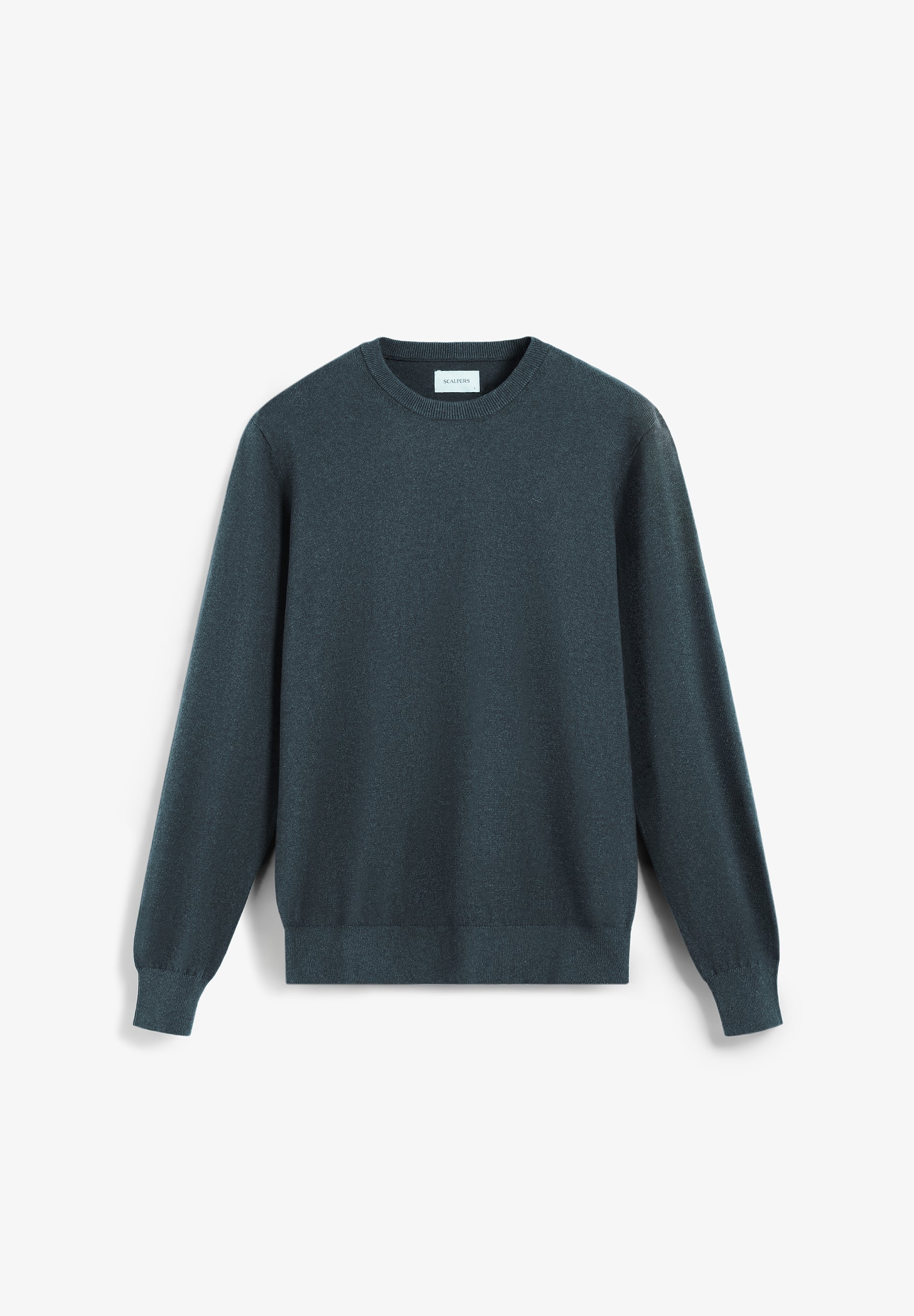 COTTON KNIT LONG SLEEVE SWEATER