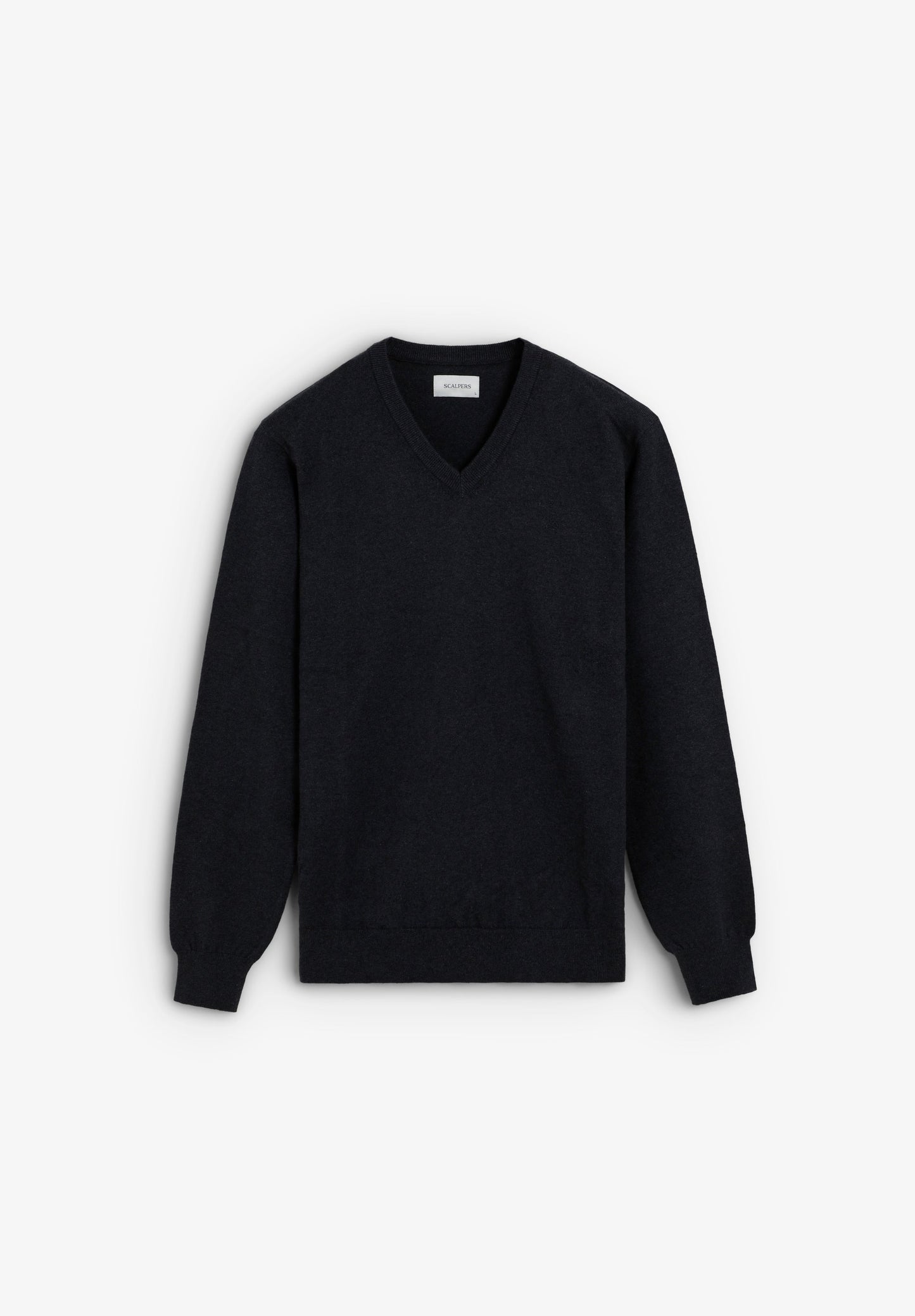 COTTON KNIT V-NECK SWEATER