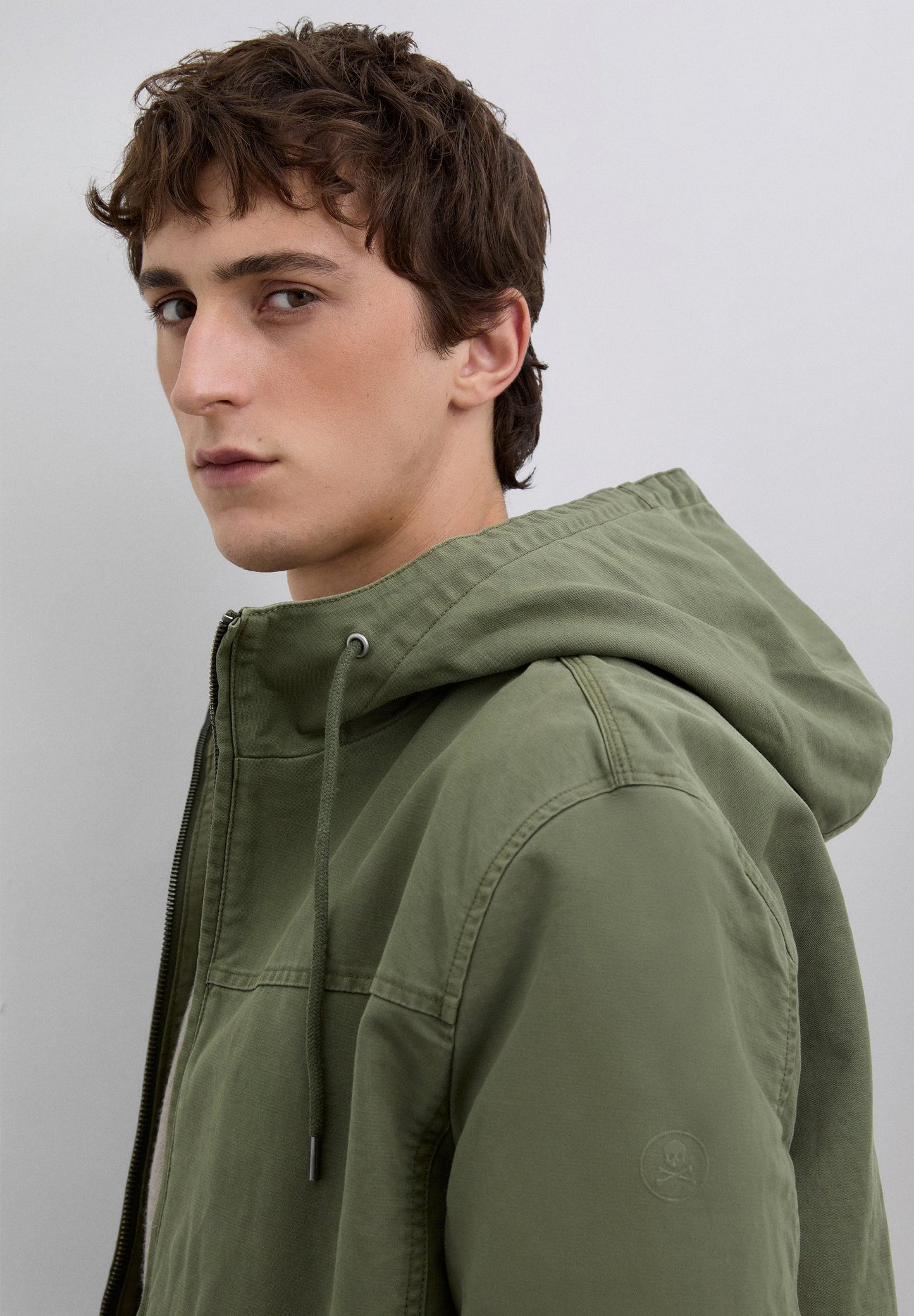 COTTON JACKET WITH HOOD