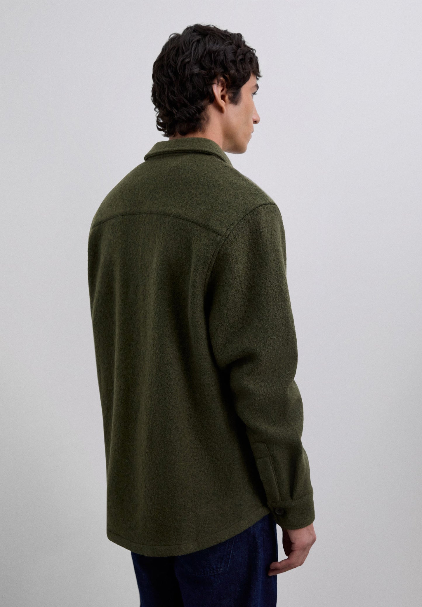 WOOL OVERSHIRT WITH POCKETS