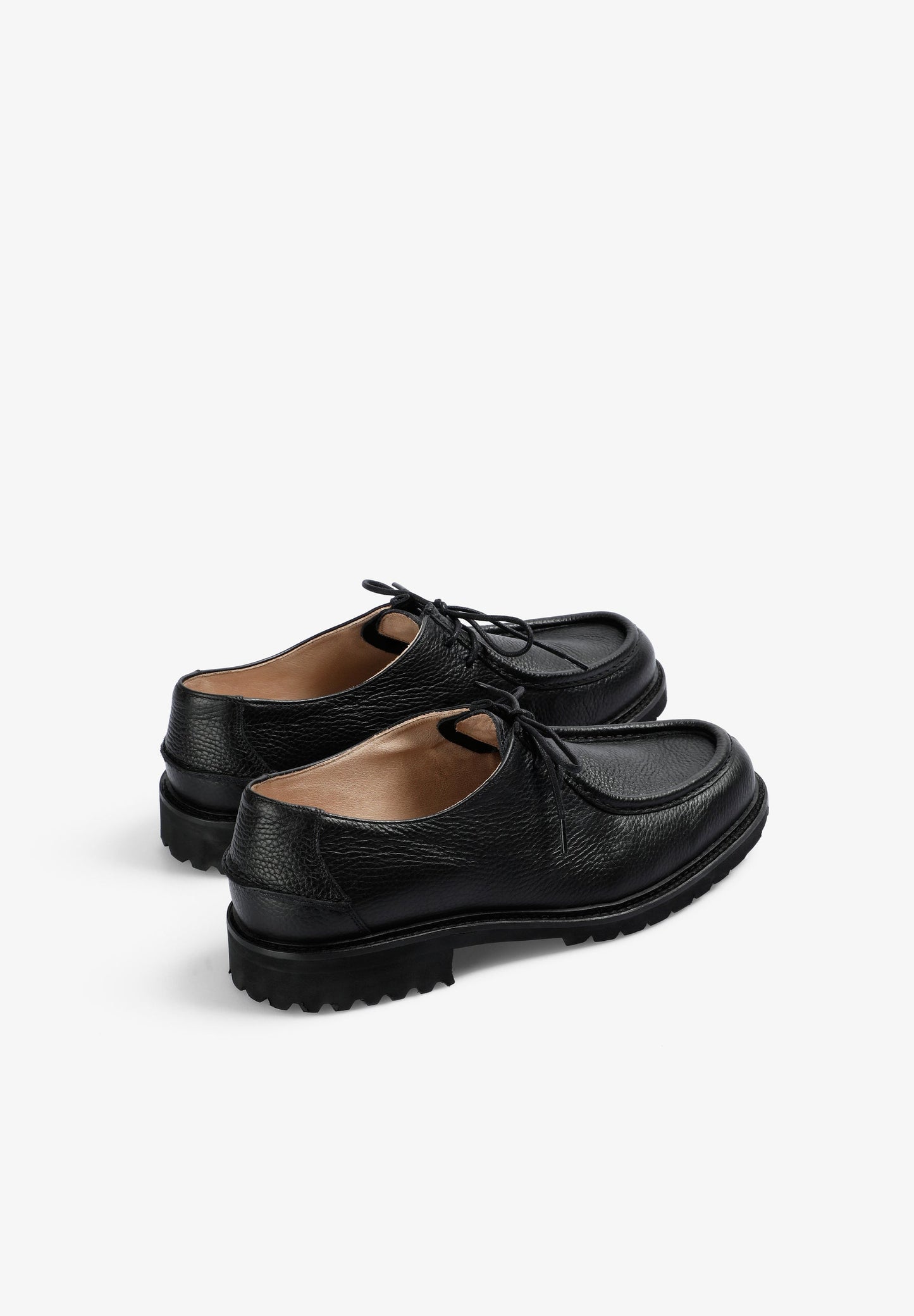 LEATHER SHOES WITH TRACK SOLES