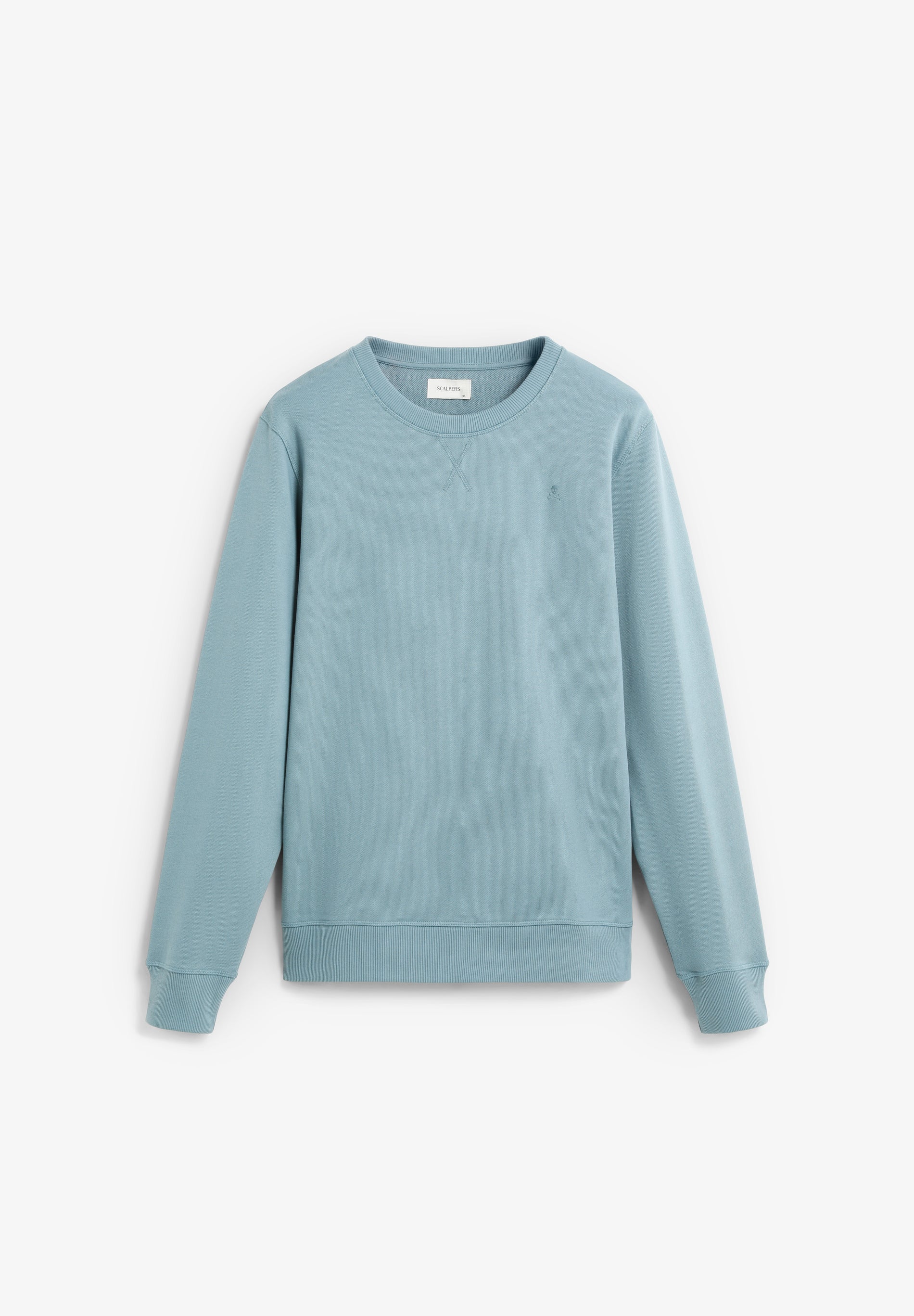 COTTON SWEATSHIRT WITH CONTRAST EMBROIDERY