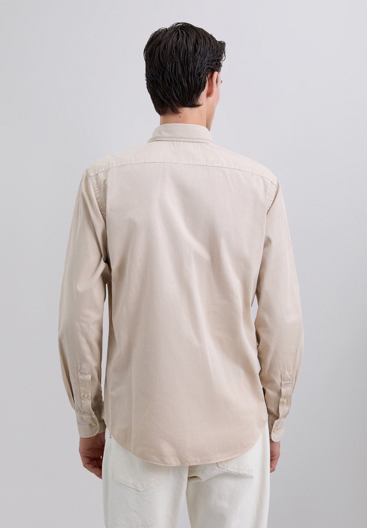 REGULAR FIT GEBORDUURD OVERHEMD