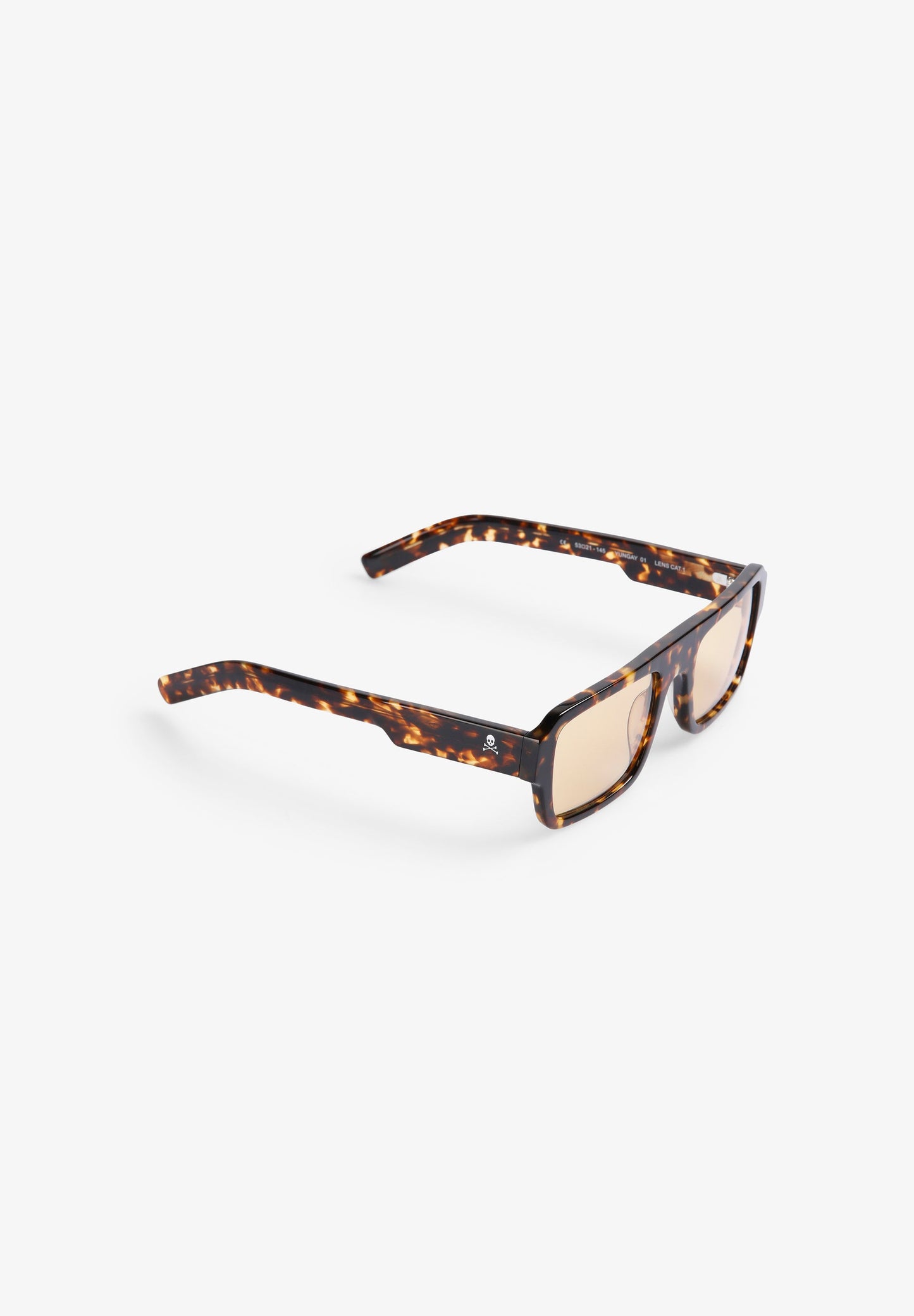 RECTANGULAR TORTOISESHELL SUNGLASSES