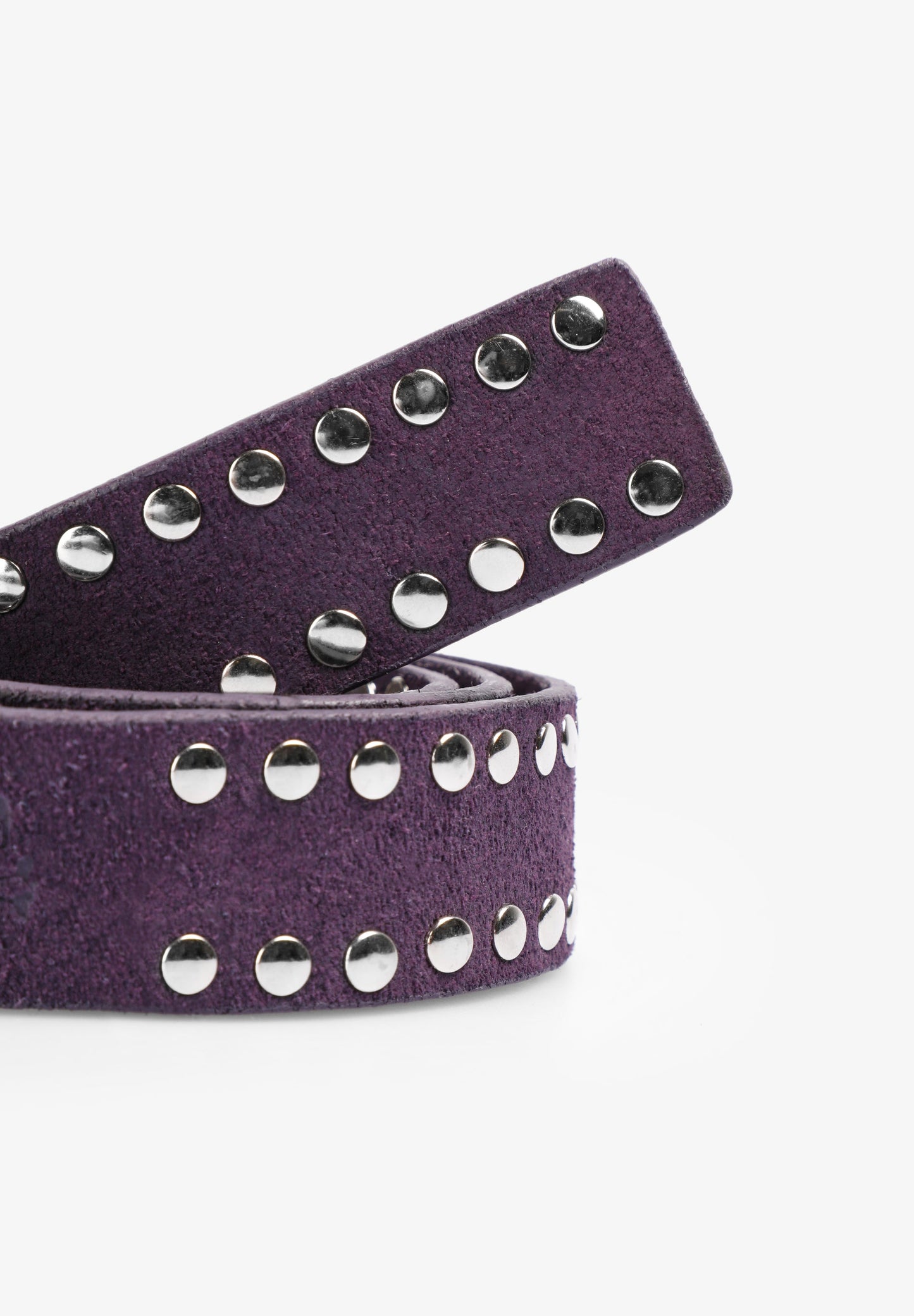 STUDDED SUEDE BELT