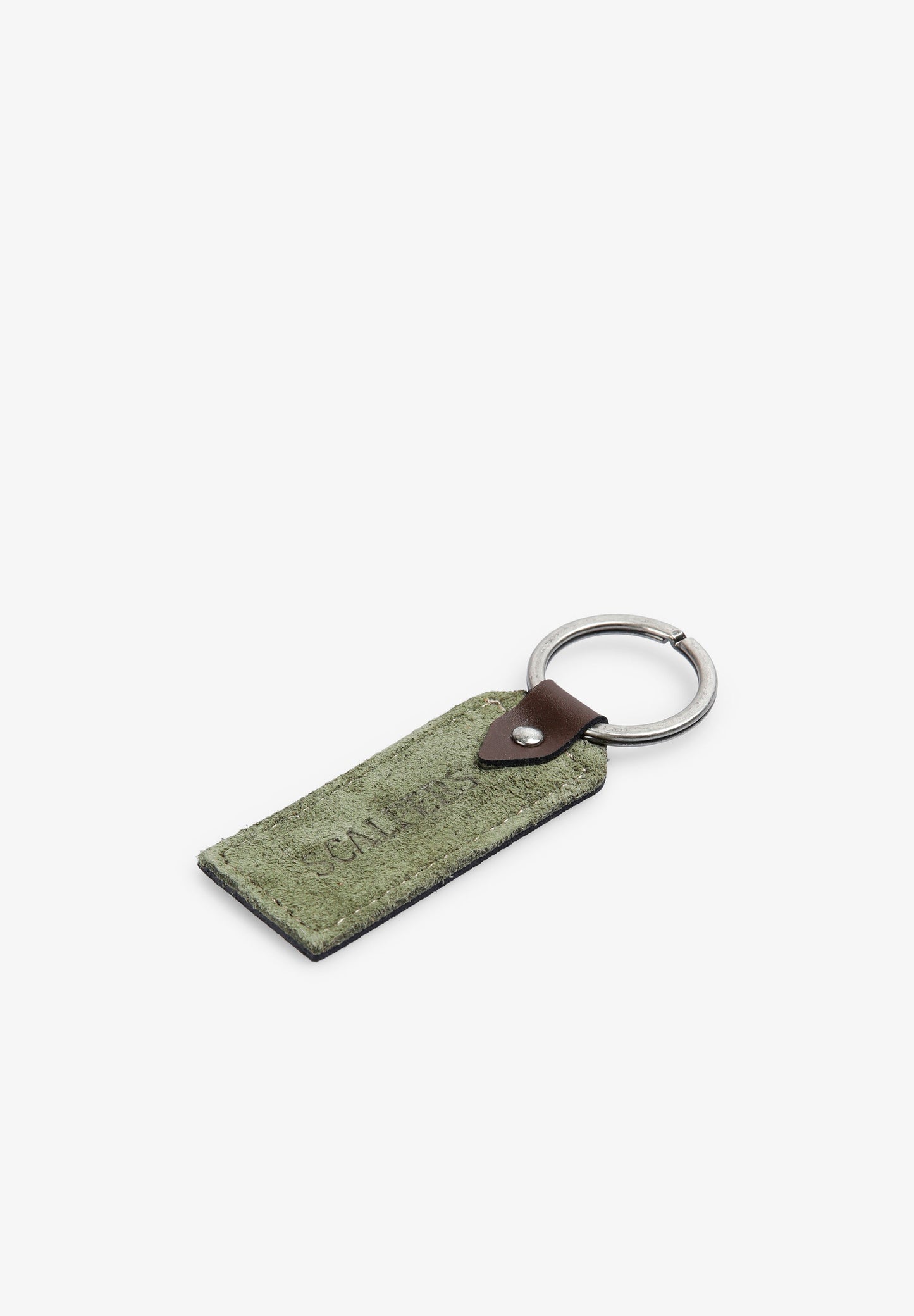 100% LEATHER KEYCHAIN ENGRAVED WITH LOGO
