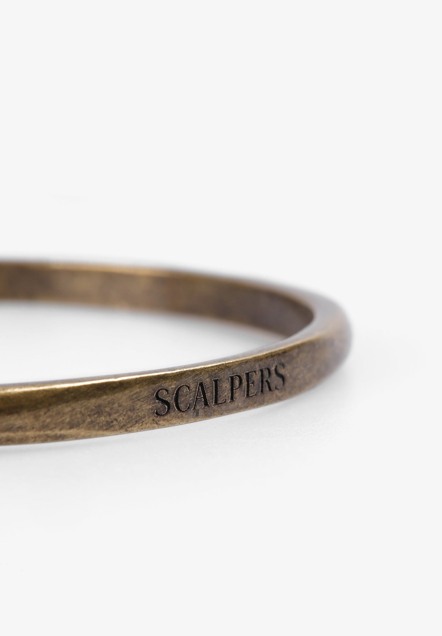 LOGO BRACELET OLD GOLD FINISH