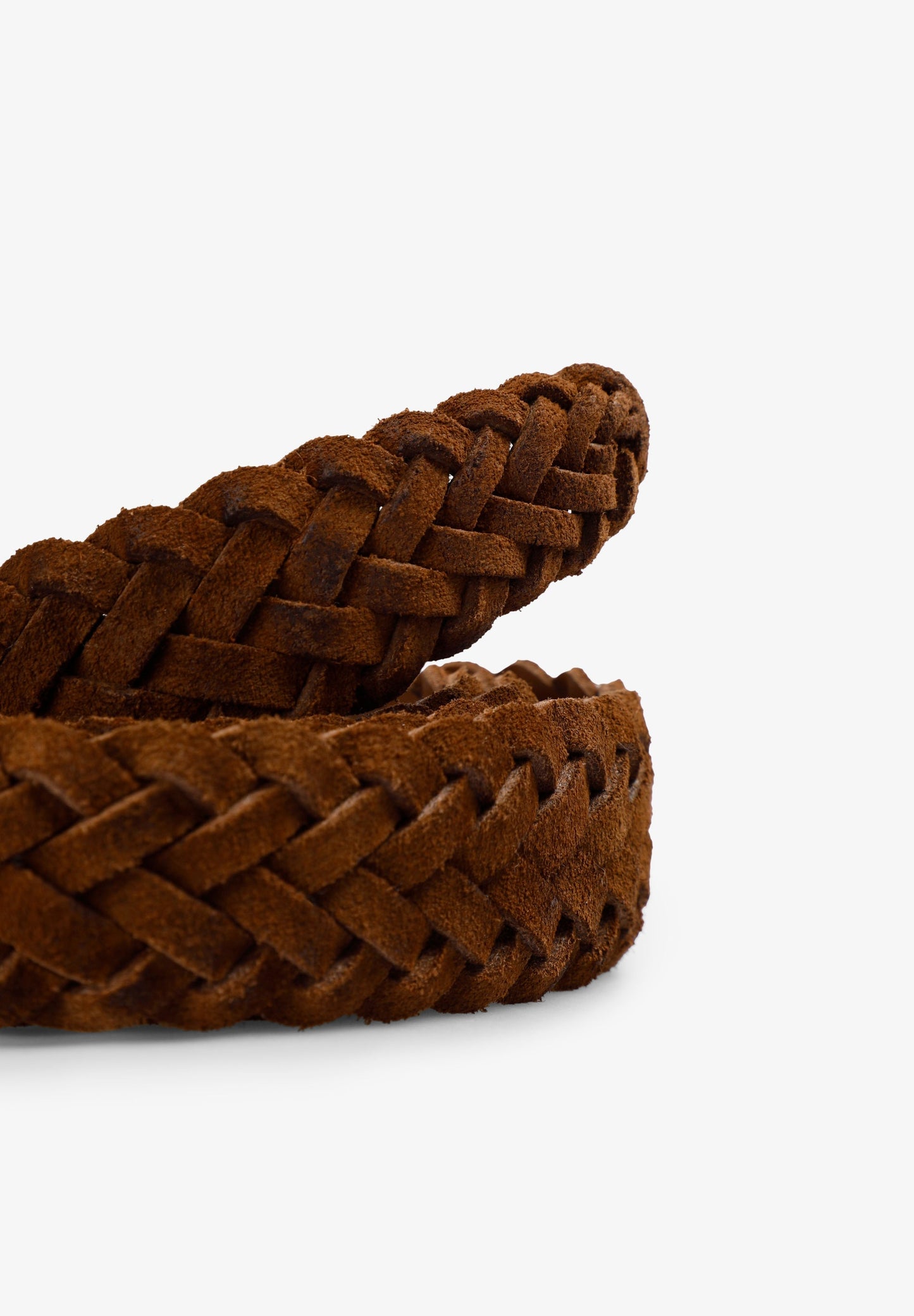 BRAIDED SUEDE BELT