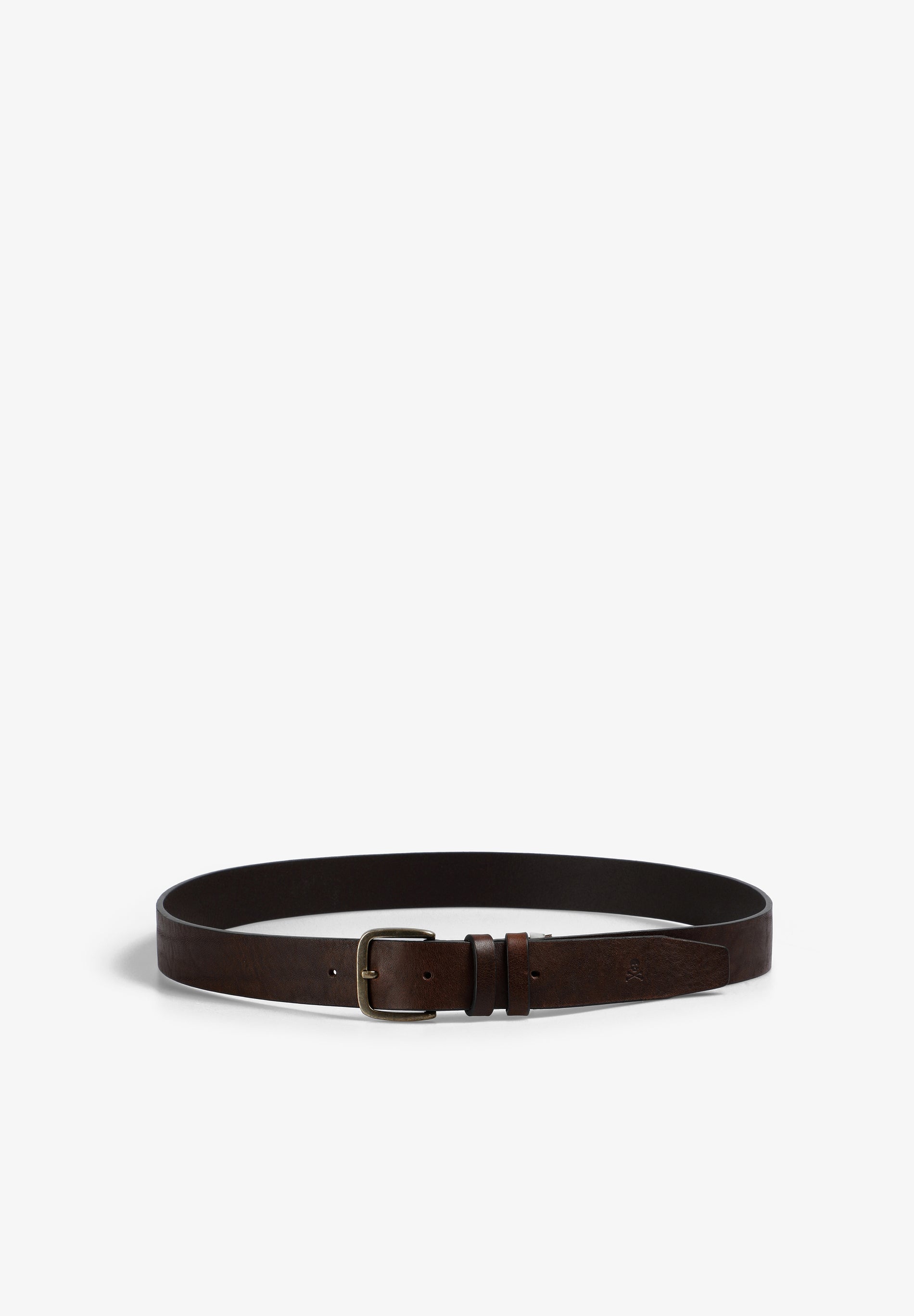 LEATHER BELT WITH SKULL
