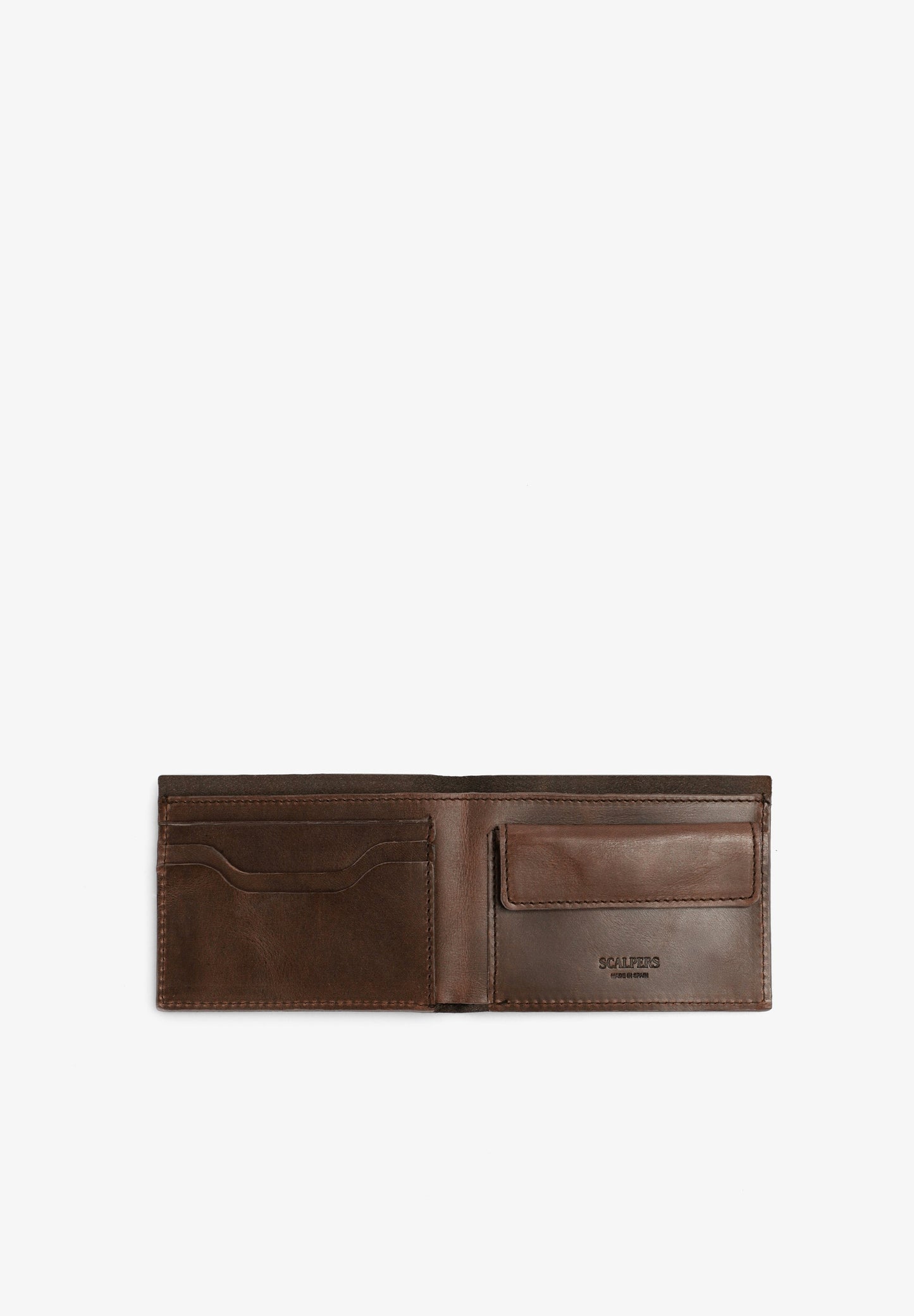 LEATHER WALLET WITH SKULL LOGO