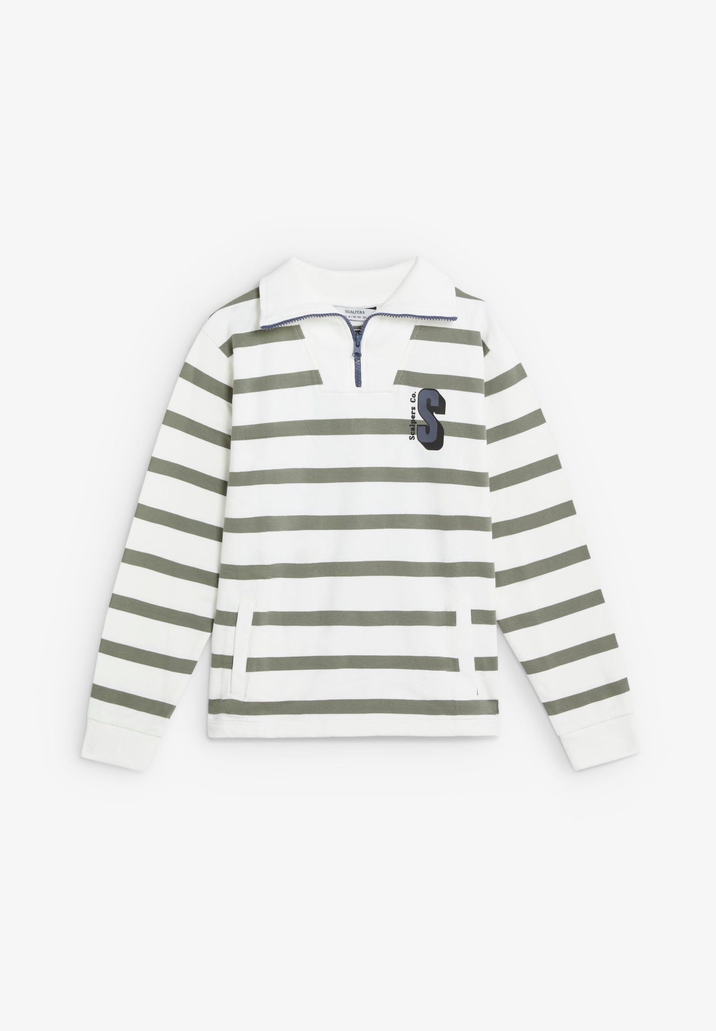 STRIPED HOODIE WITH SKULL