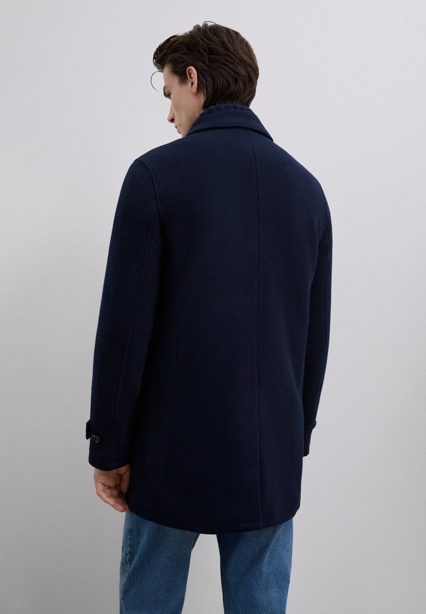 DOUBLE BREASTED WOOL COAT