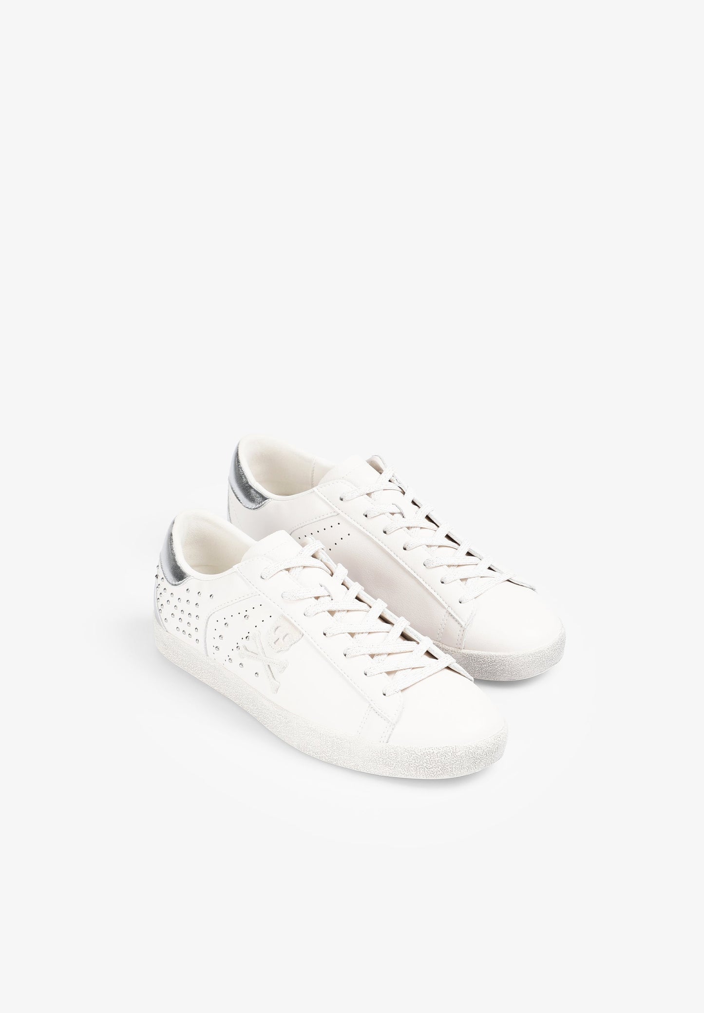 LEATHER SKULL SNEAKERS WITH STUDS