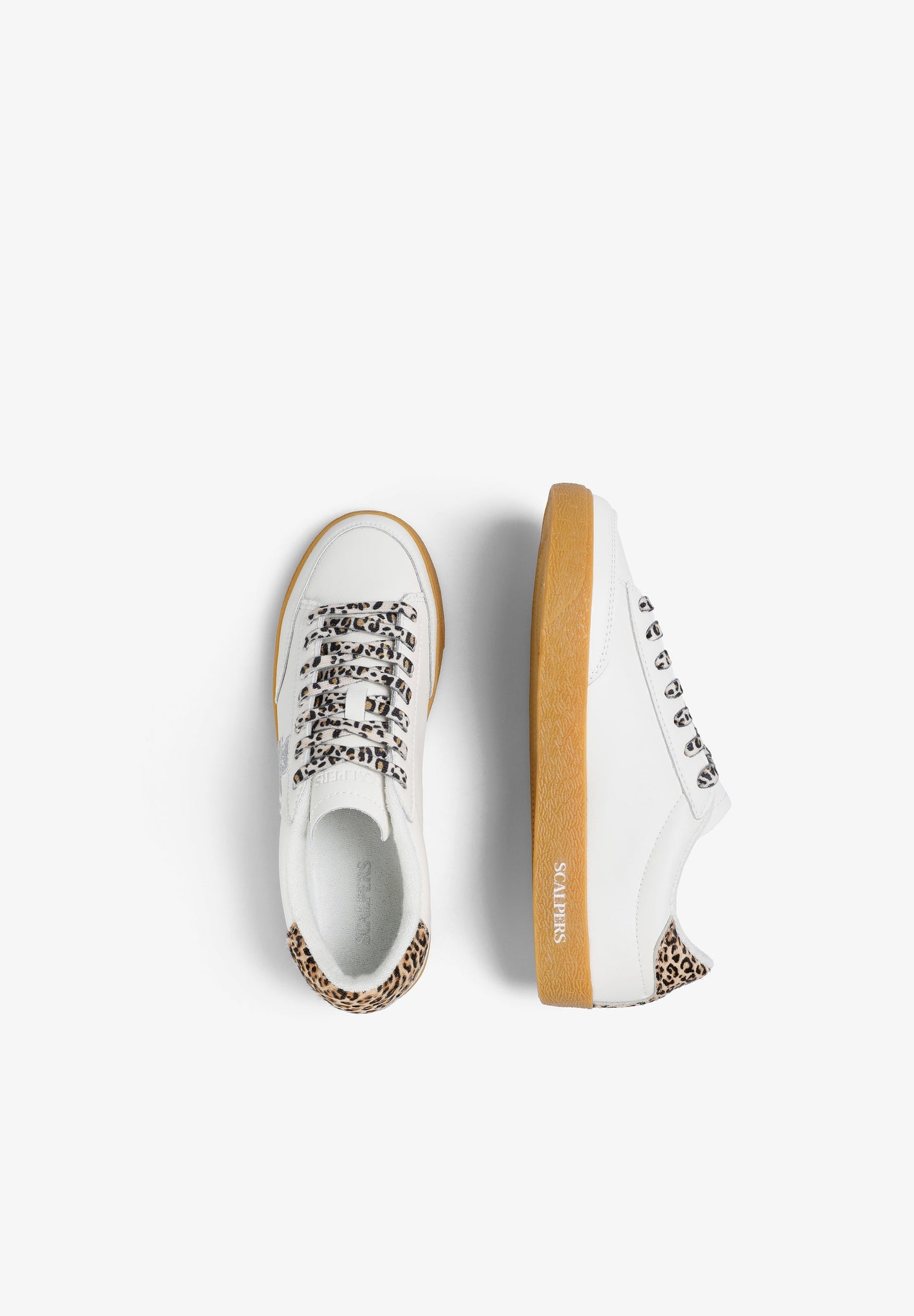 SKULL SNEAKERS WITH ANIMAL PRINT