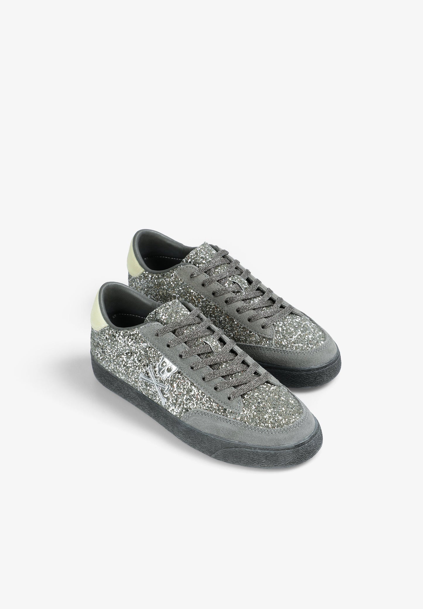 GLITTER SKULL SNEAKERS
