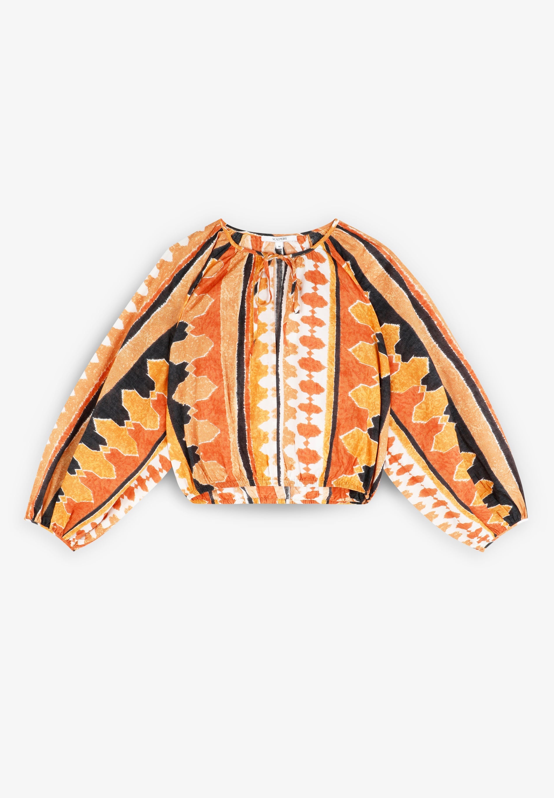 ETHNIC PUFF SLEEVE SHIRT