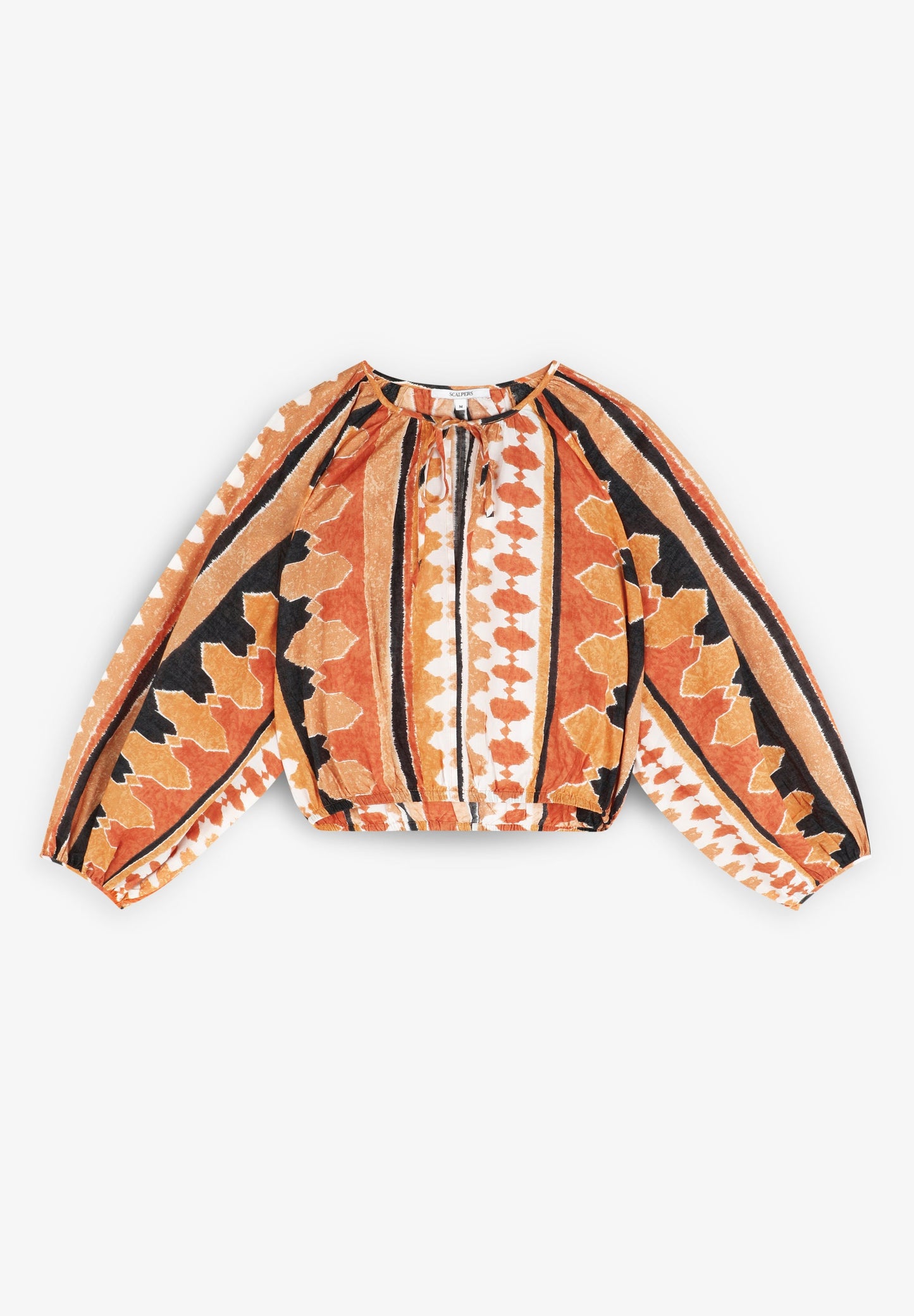 ETHNIC PUFF SLEEVE SHIRT