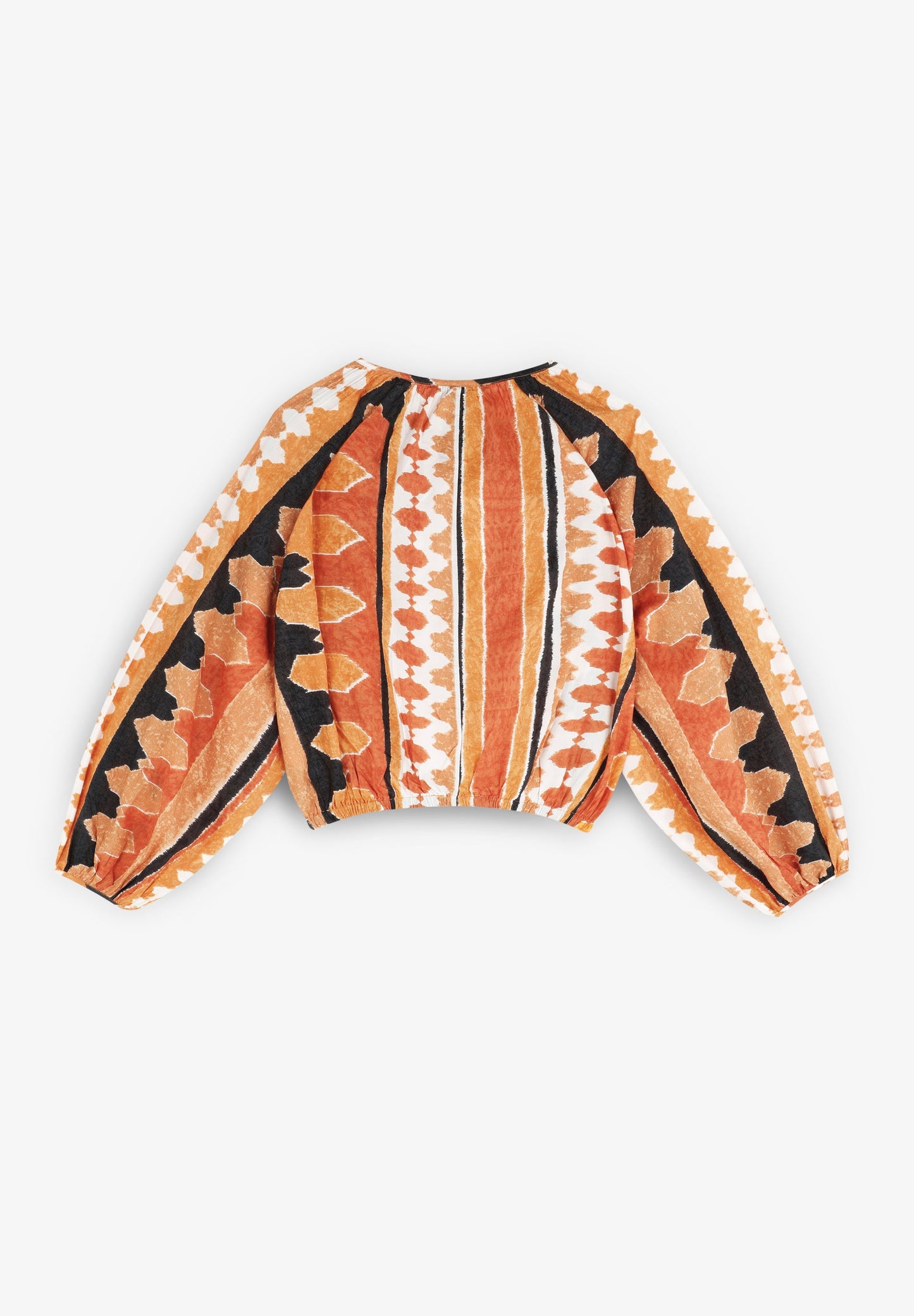 ETHNIC PUFF SLEEVE SHIRT
